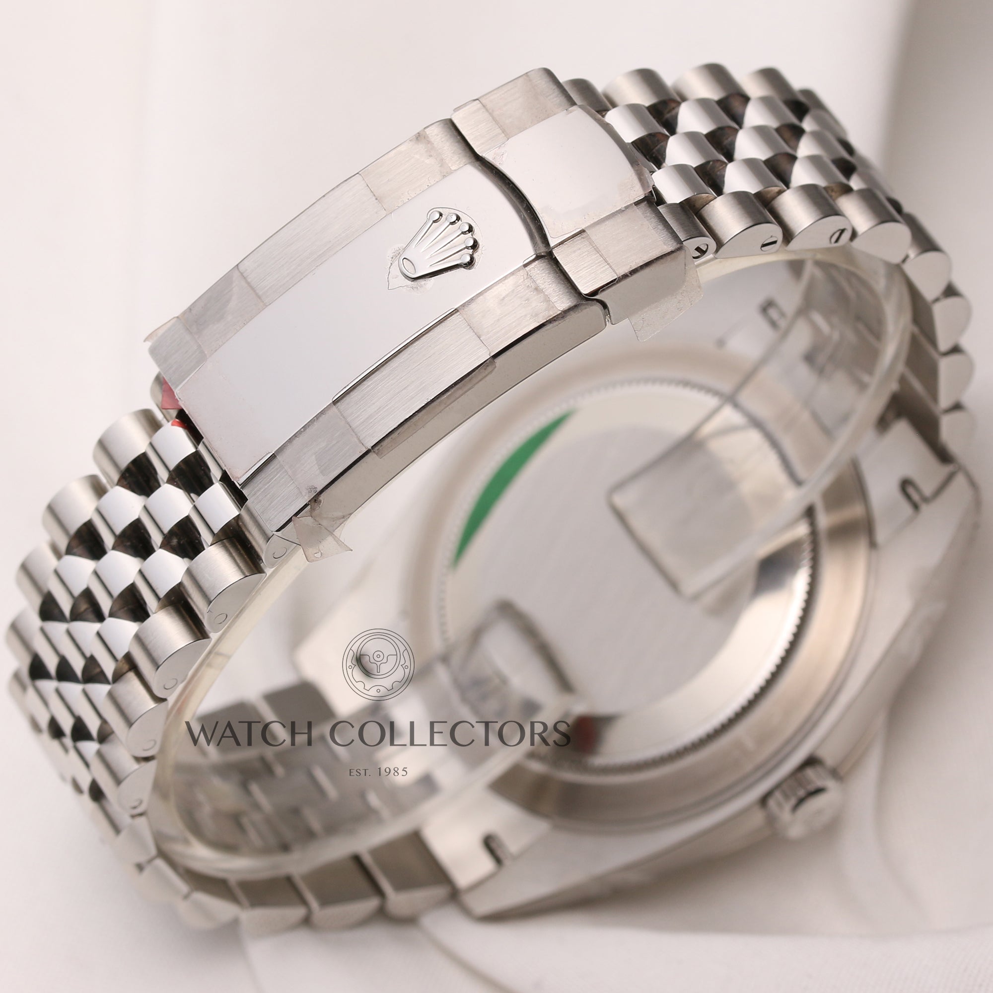 Unworn Fullset Rolex DateJust II 126334 Stainless Steel 18K White Gold Bezel Blue Diamond Dial Second Hand Watch Collectors 6