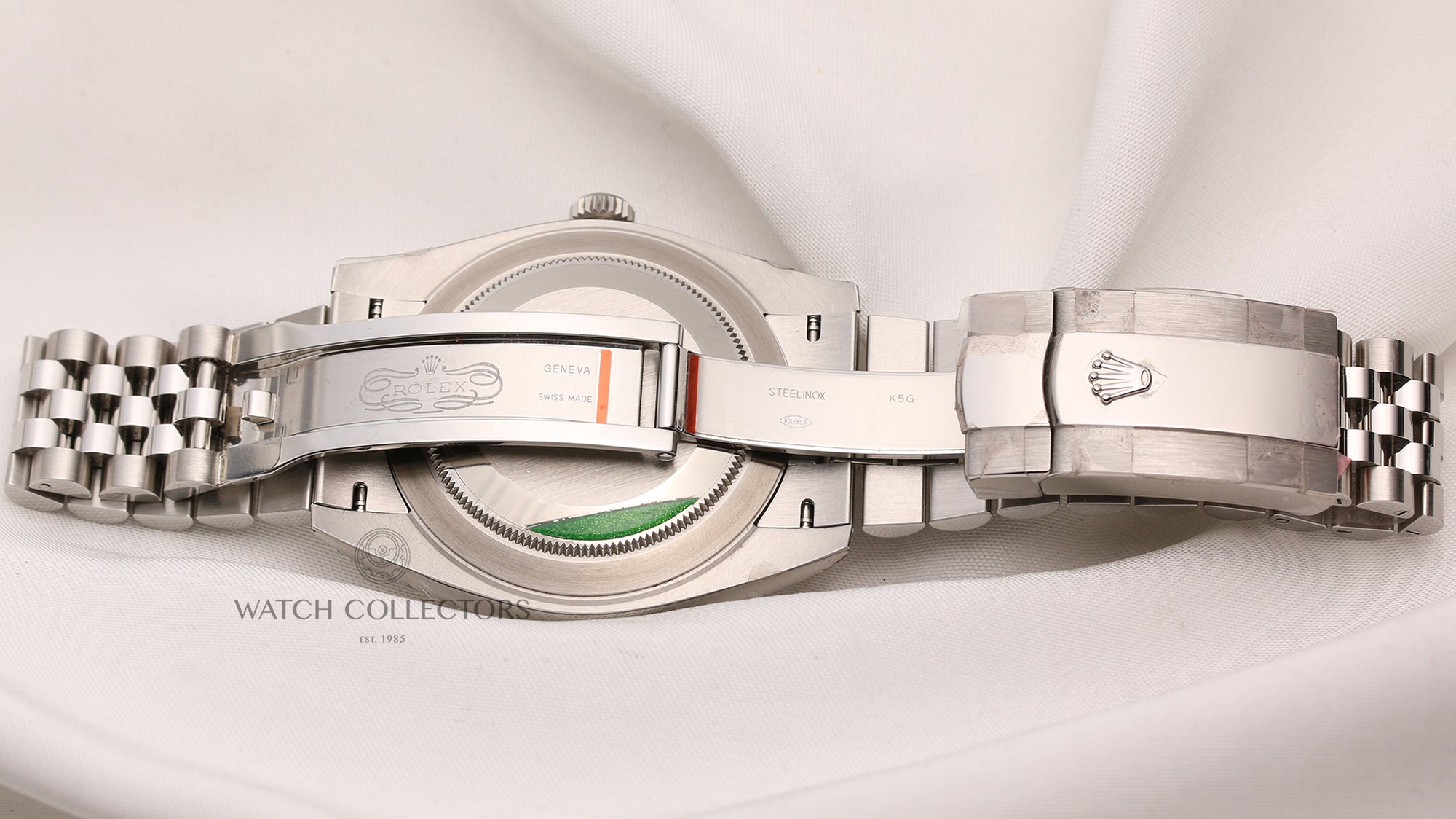 Unworn Fullset Rolex DateJust II 126334 Stainless Steel 18K White Gold Bezel Blue Diamond Dial Second Hand Watch Collectors 7