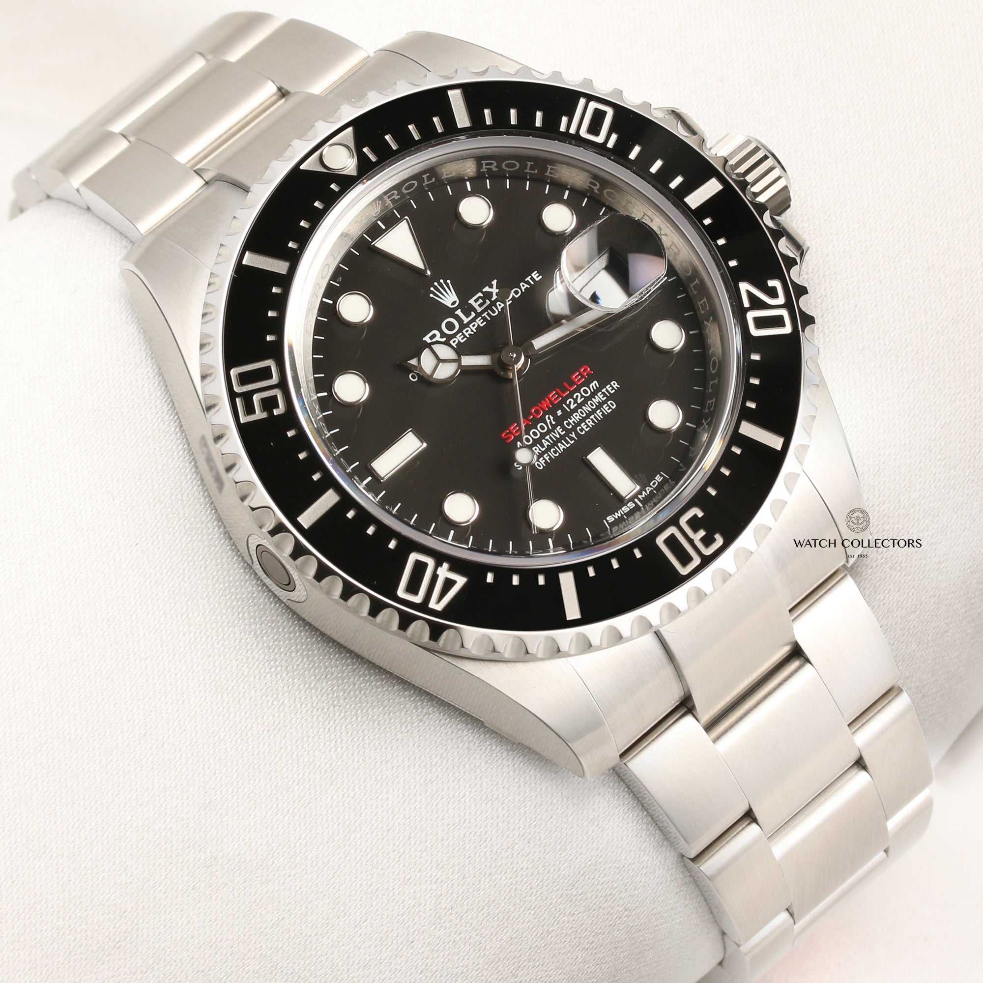 Unworn Fullset Rolex Single Red Sea-Dweller 126600 Stainless Steel Second Hand Watch Collectors 3