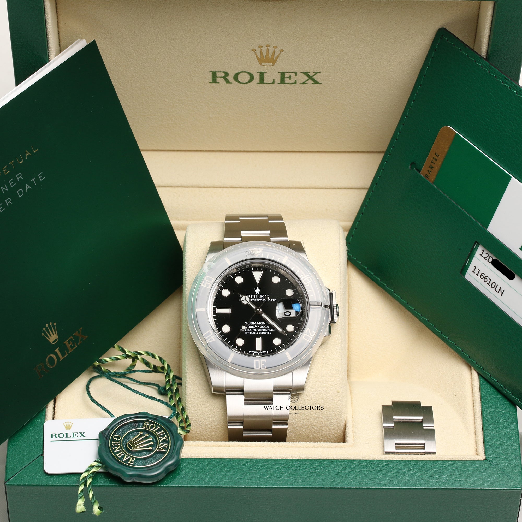Unworn Fullset Rolex Submariner 116610LN Stainless Steel Second Hand Watch Collectors 10