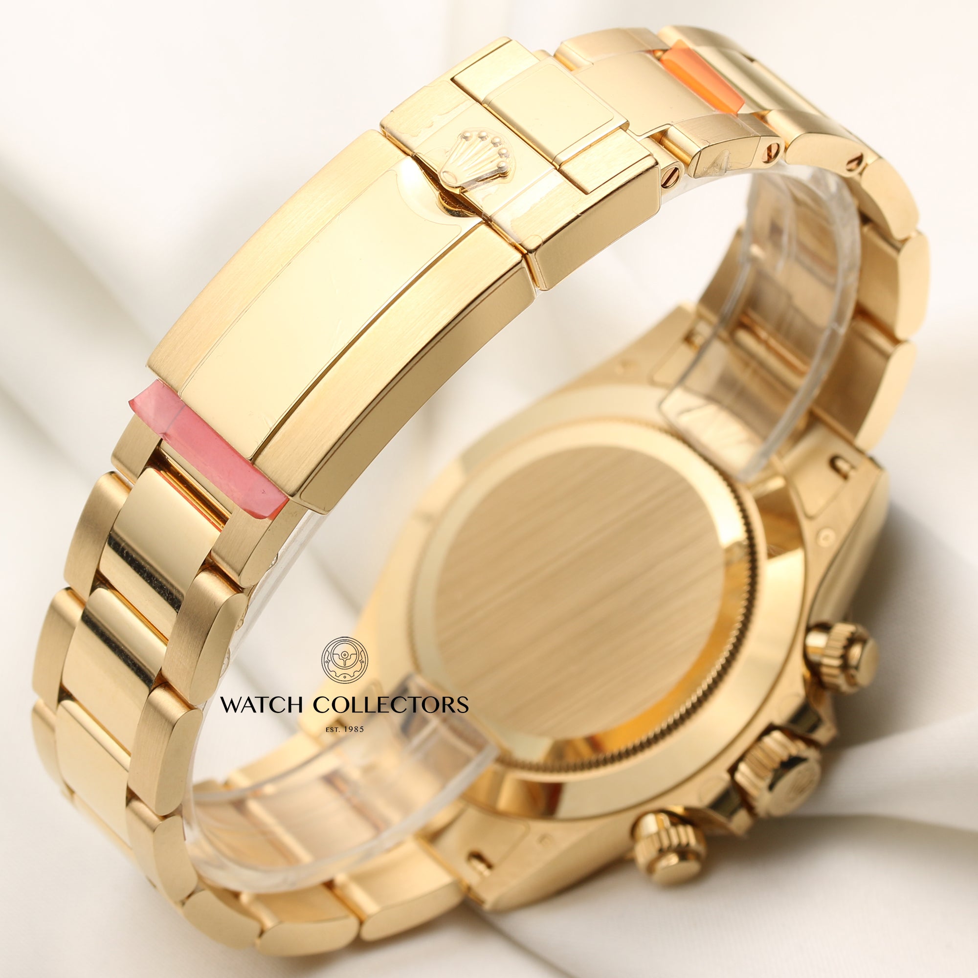 Unworn Rolex Daytona 116508 18K Yellow Gold Green Dial Second Hand Watch Collectors 7