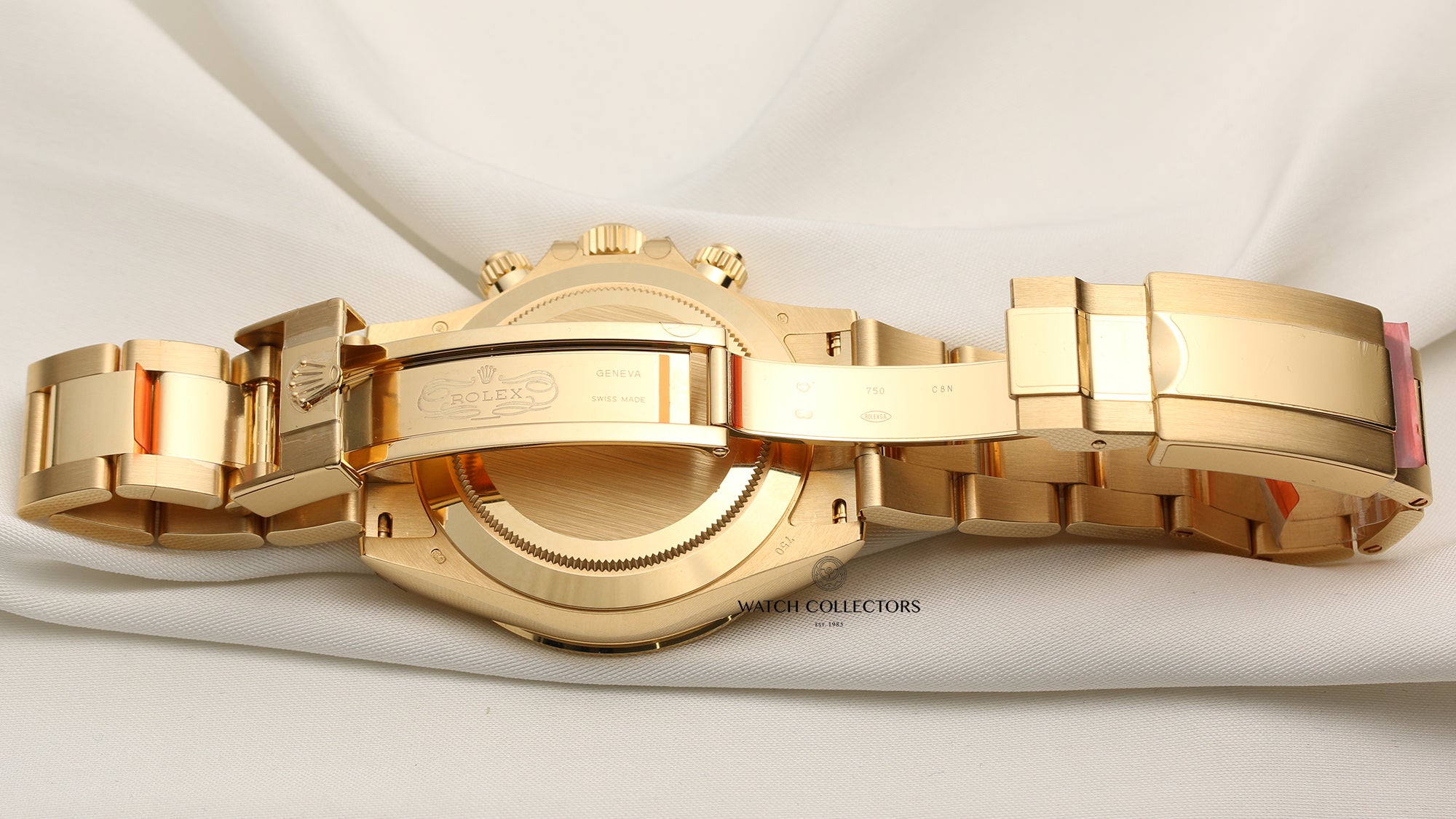 Unworn Rolex Daytona 116508 18K Yellow Gold Green Dial Second Hand Watch Collectors 8