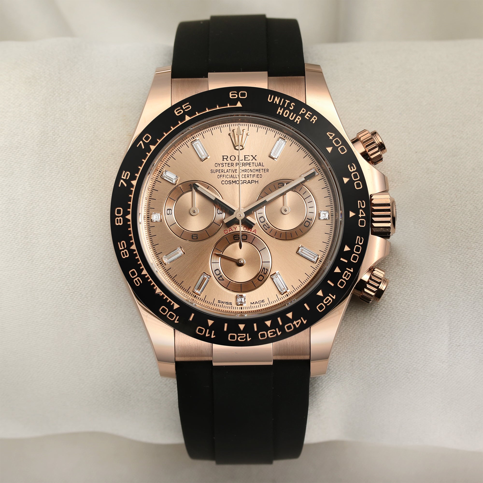Unworn Rolex Daytona 116515LN 18K Rose Gold Second Hand Watch Collectors 1