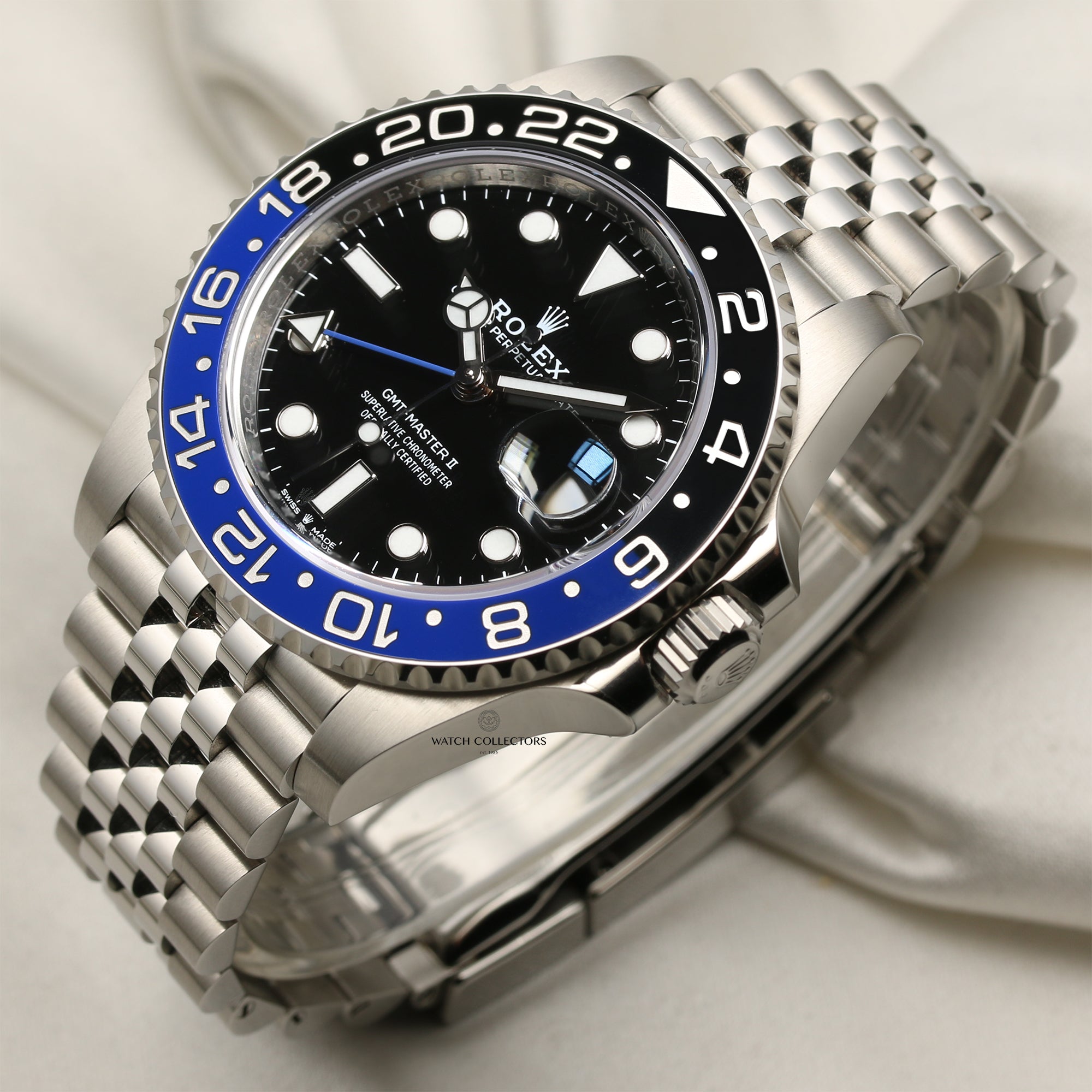 Unworn Rolex GMT-Master II 126710BLNR Batgirl Stainless Steel Second Hand Watch Collectors 3