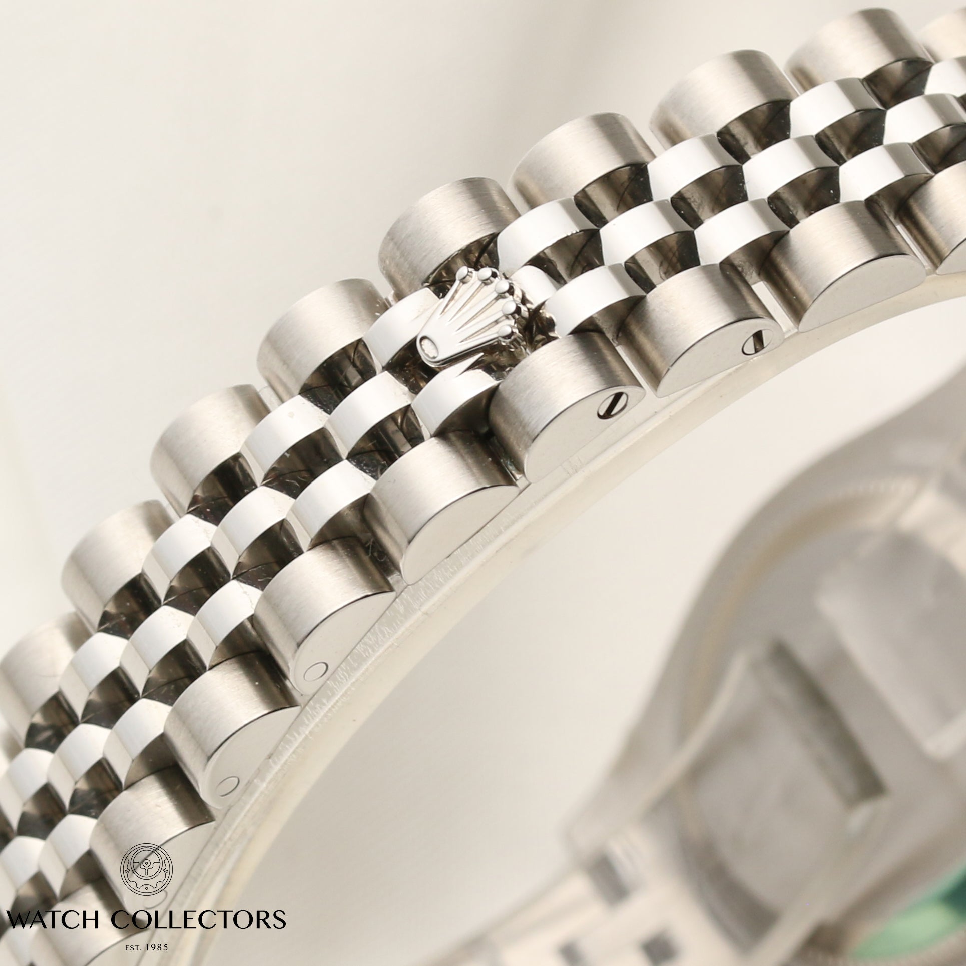 Unworn Rolex Lady DateJust 179174 Stainless Steel & 18K White Gold Bezel Silver Diamond Dial Second Hand Watch Collectors 6