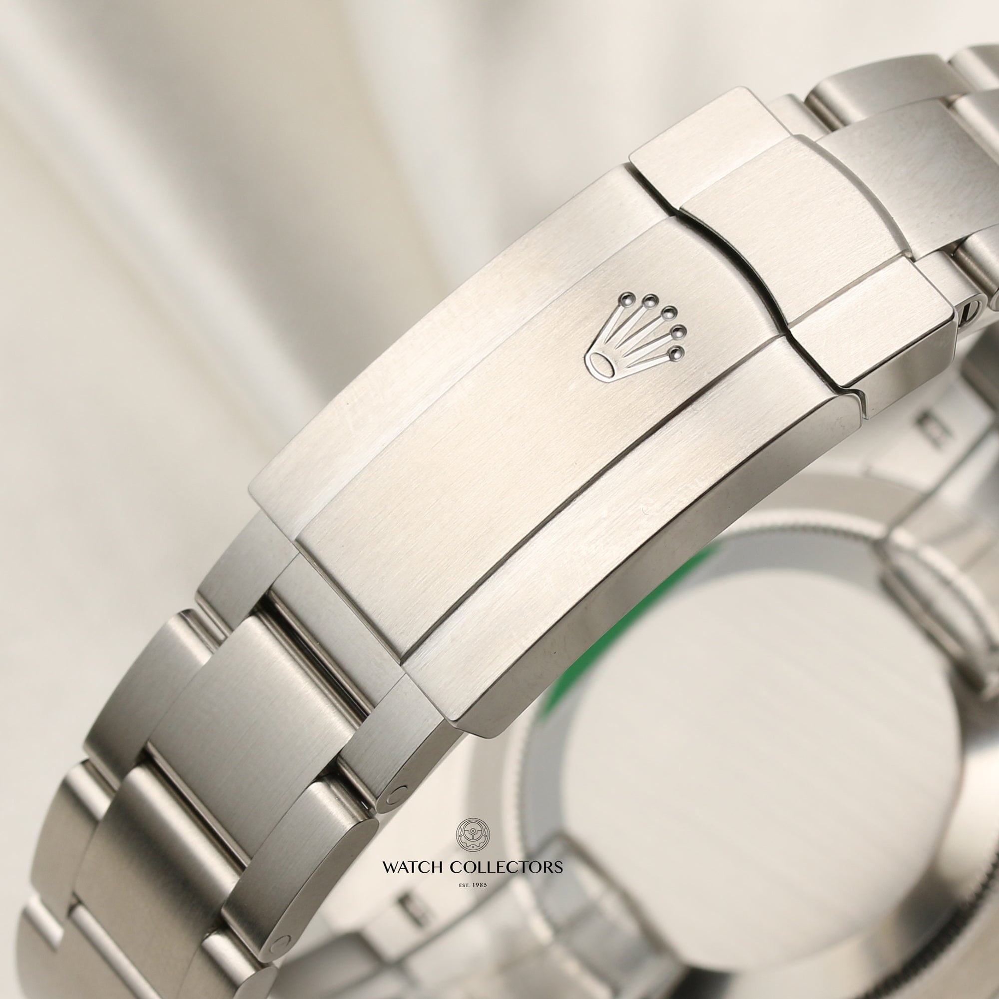 Unworn Rolex Oyster Perpetual 124300 Green Stainless Steel Second Hand Watch Collectors 9