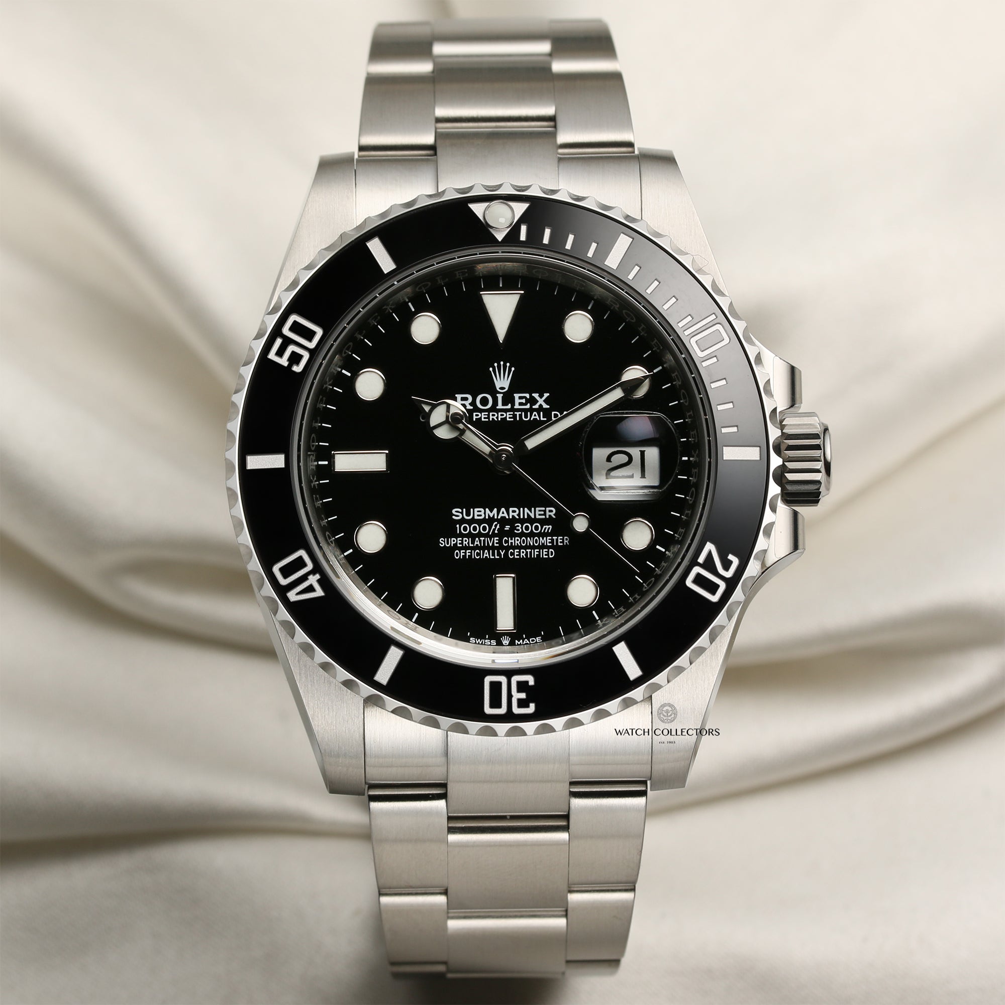 Unworn Rolex Submariner 126610LN Ceramic Stainless Steel Second Hand Watch Collectors 1