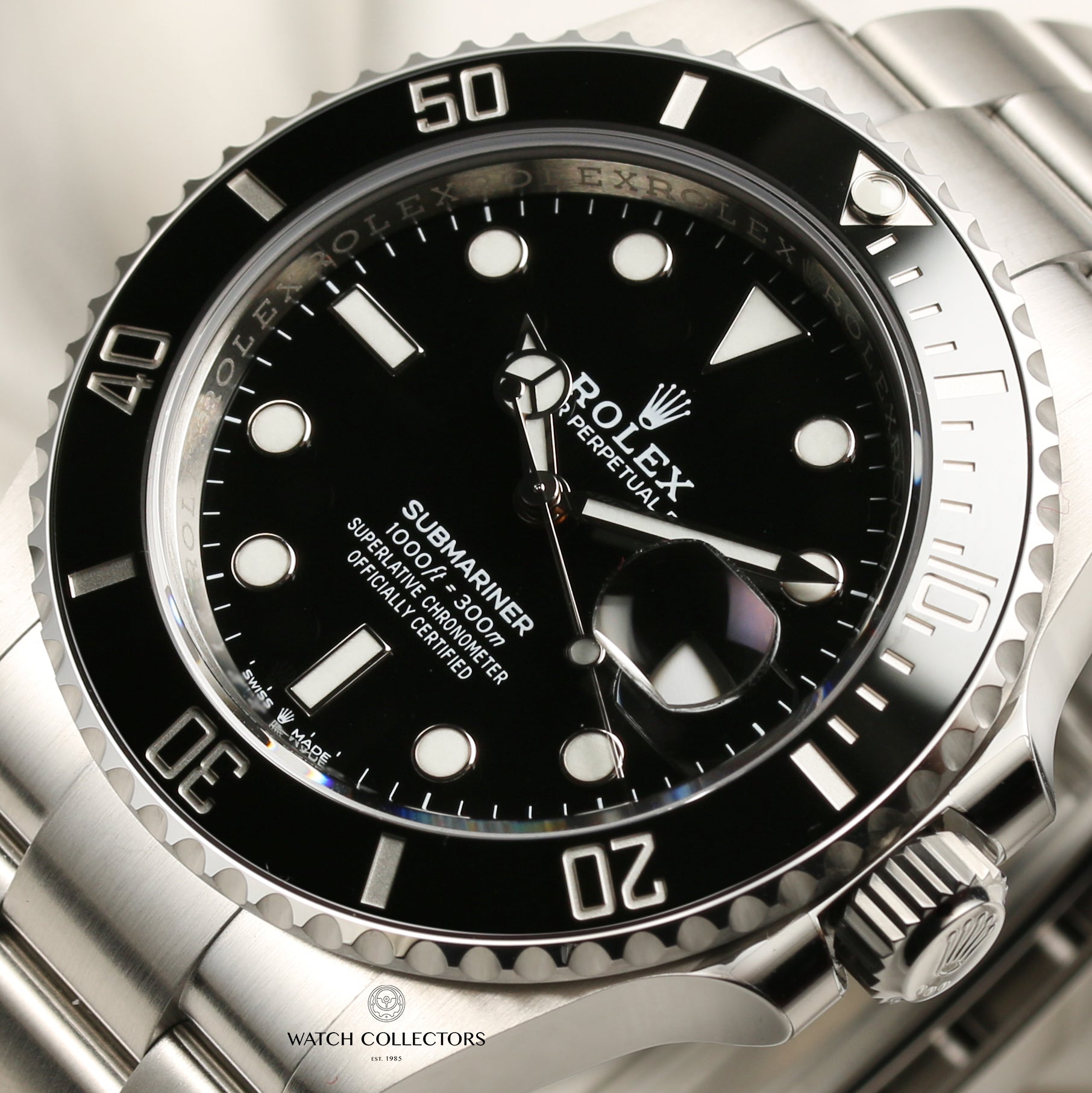 Unworn Rolex Submariner 126610LN Ceramic Stainless Steel Second Hand Watch Collectors 4