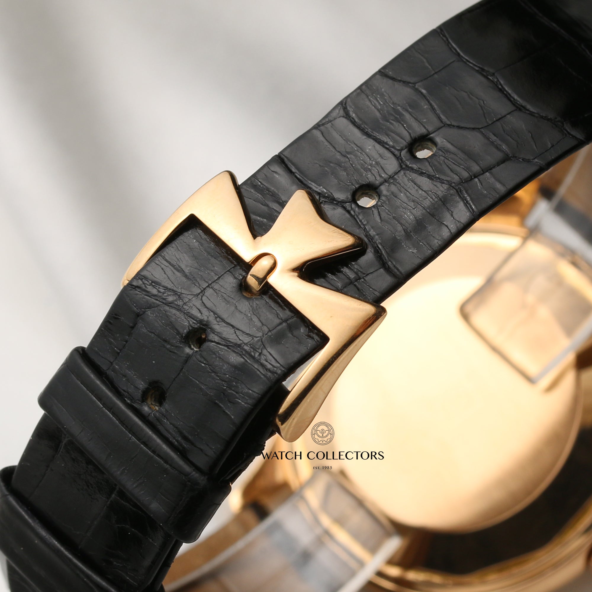 Vacheron Constantin 18K Rose Gold Bumper Movement Second Hand Watch Collectors 6