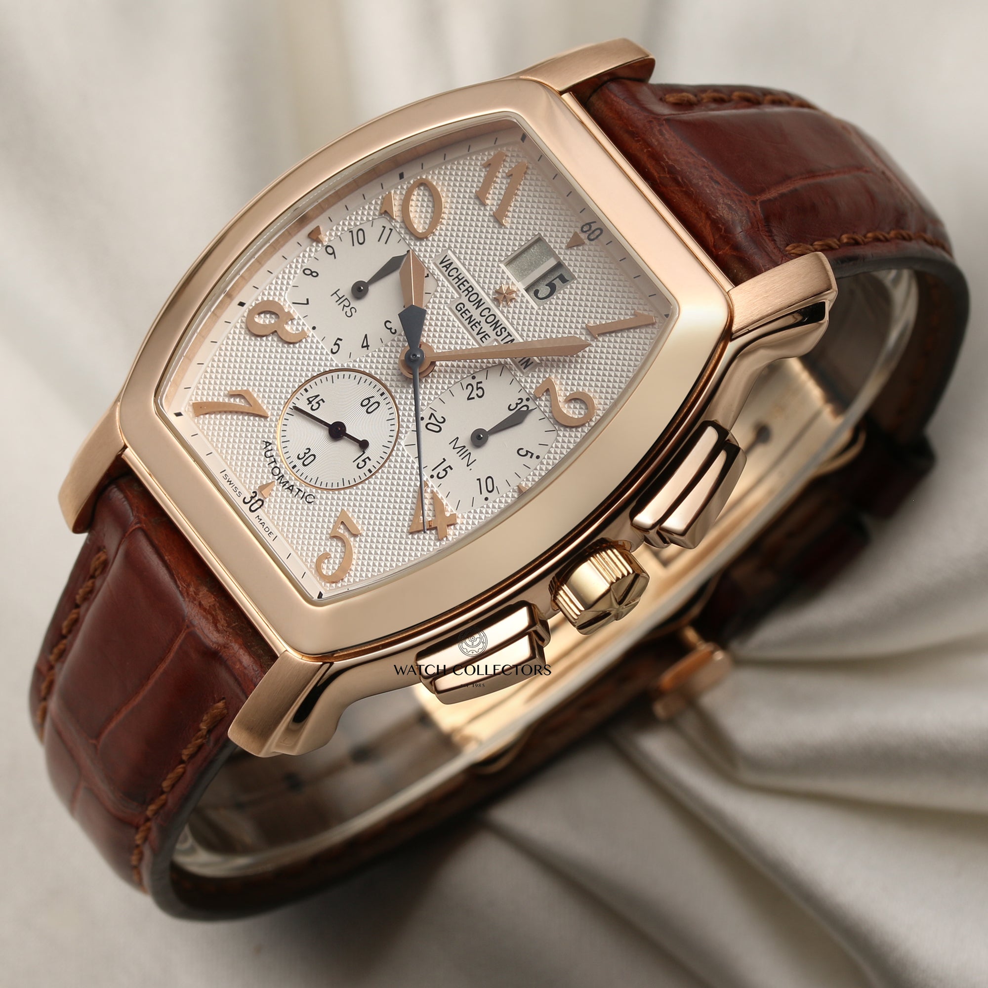 Vacheron Constantin 18K Rose Gold Second Hand Watch Collectors 3