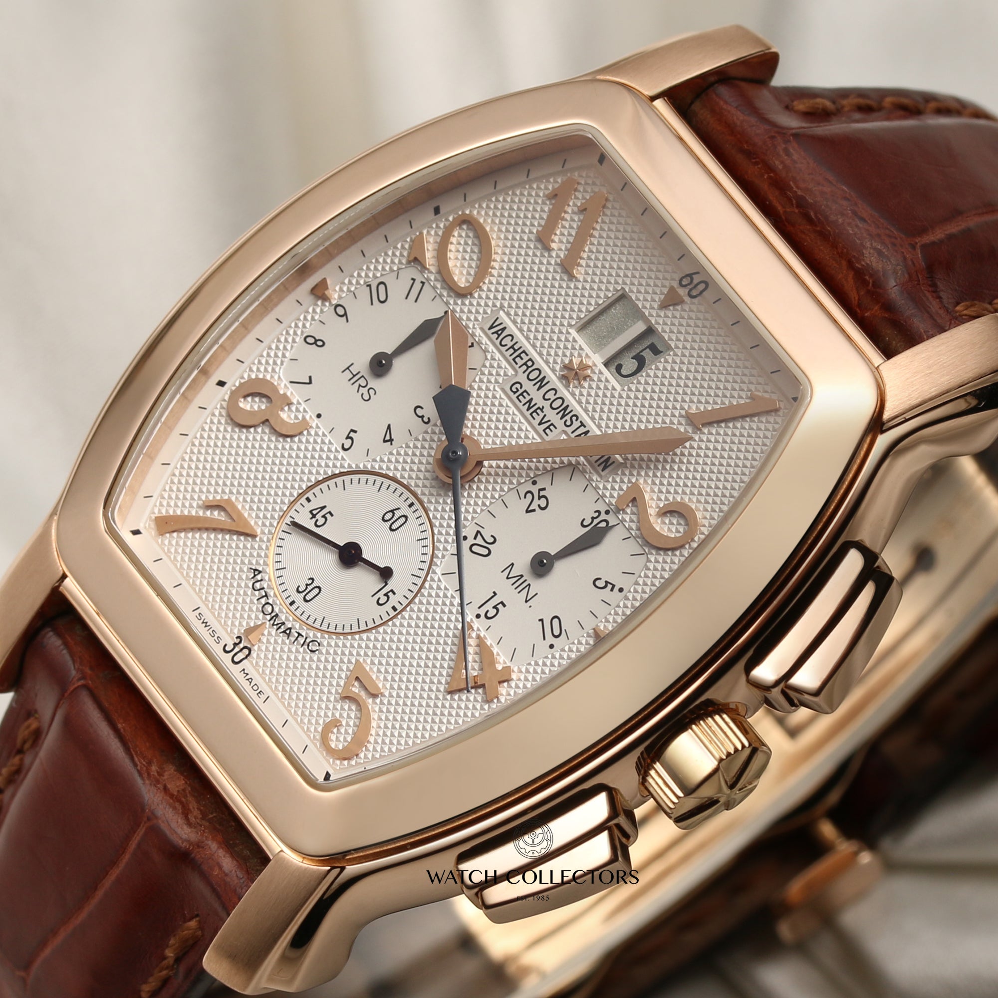Vacheron Constantin 18K Rose Gold Second Hand Watch Collectors 4