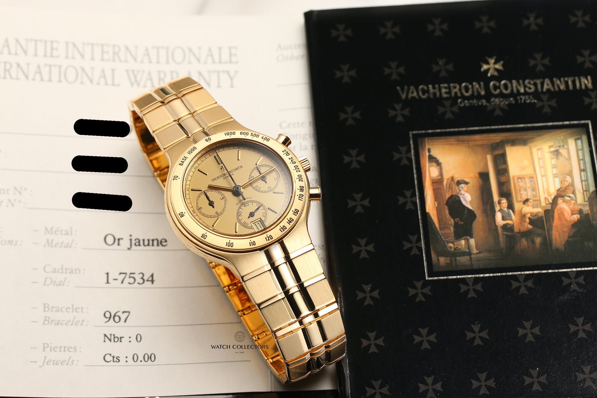 Vacheron Constantin 18K Yellow Gold Chronograph Second Hand Watch Collectors 11