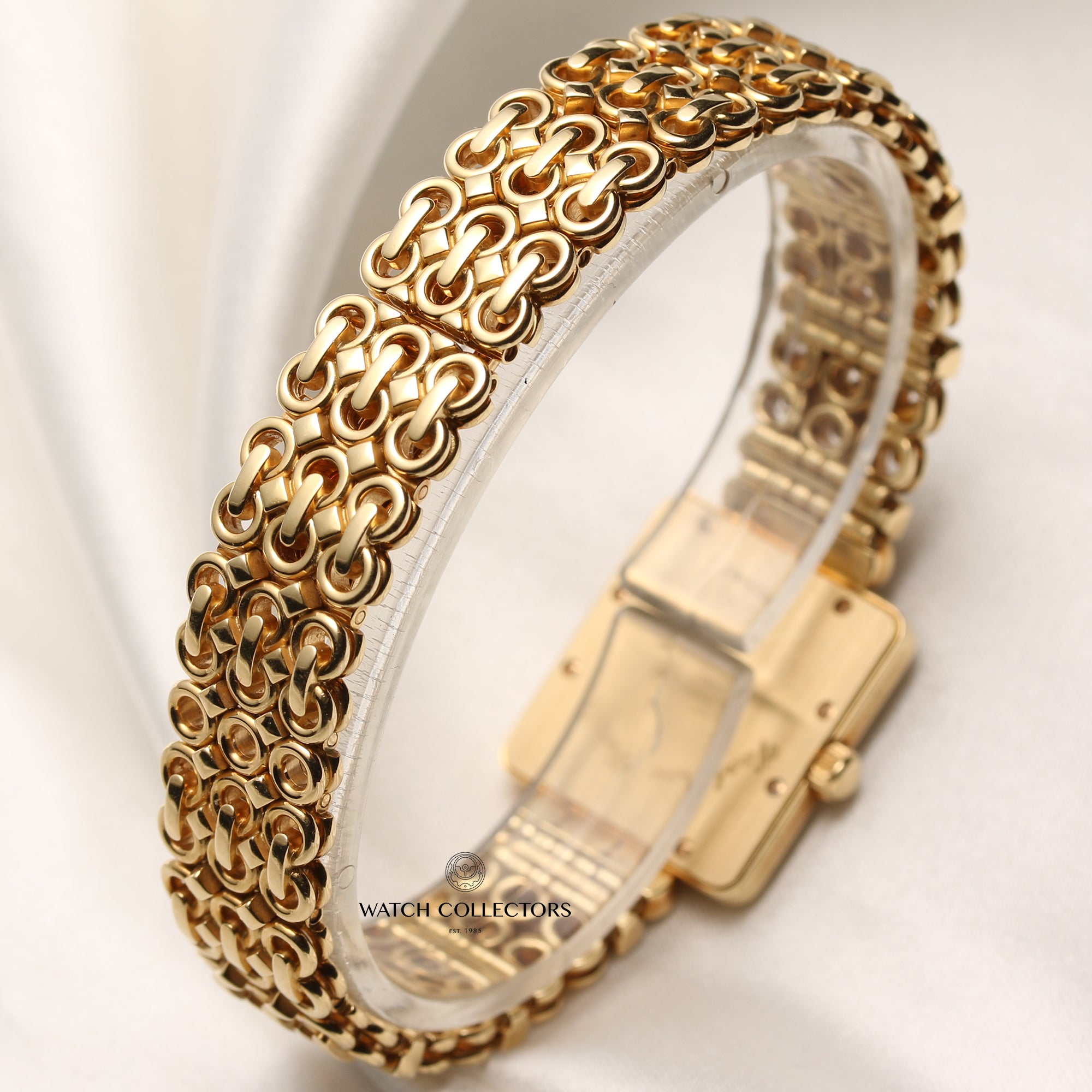 Vacheron Constantin 27620 18K Yellow Gold Pave Diamond Bezel Bracelet Second Hand Watch Collectors 6