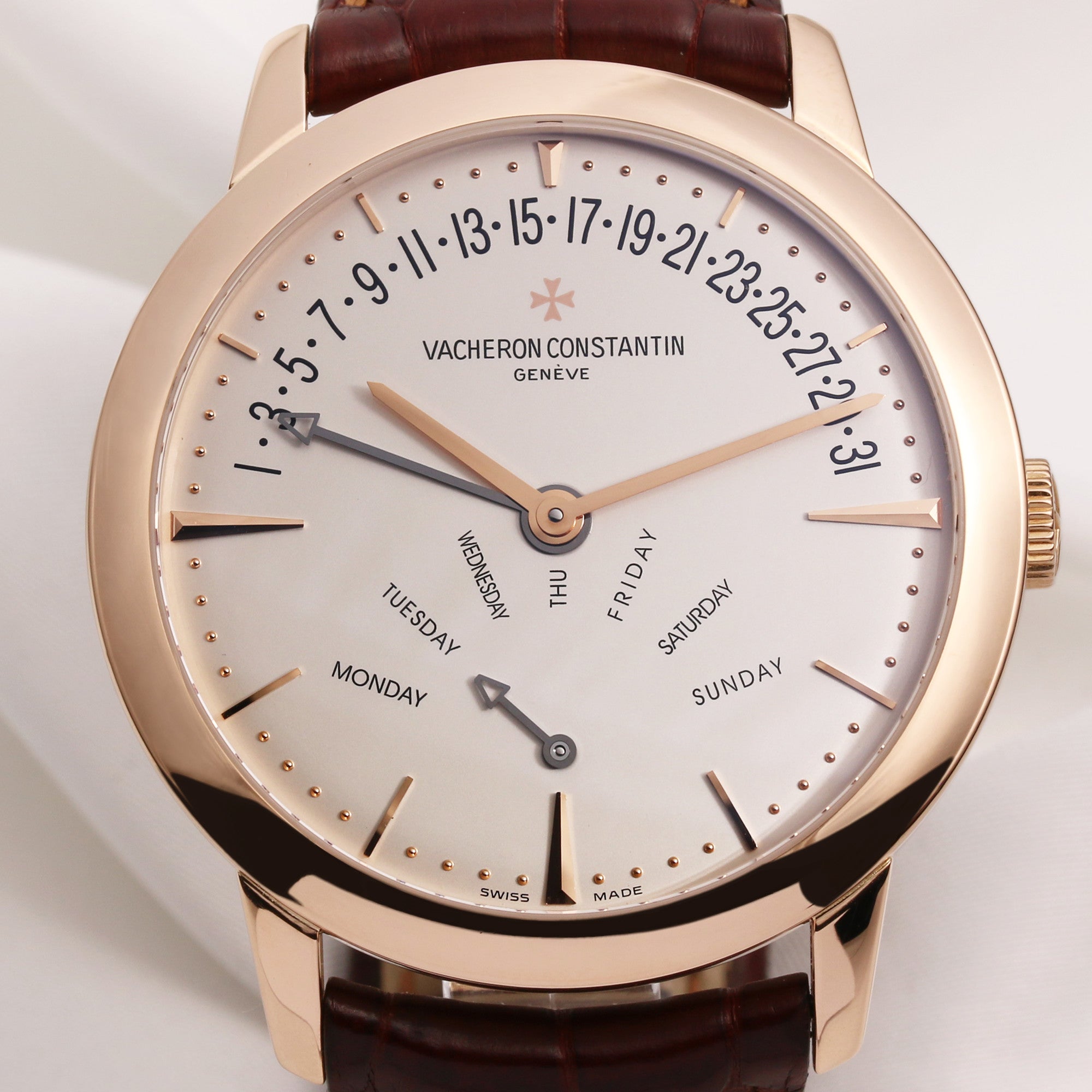 Vacheron Constantin Patrimony 86020 00R 18k Rose Gold Second Hand Watch Collectors 2