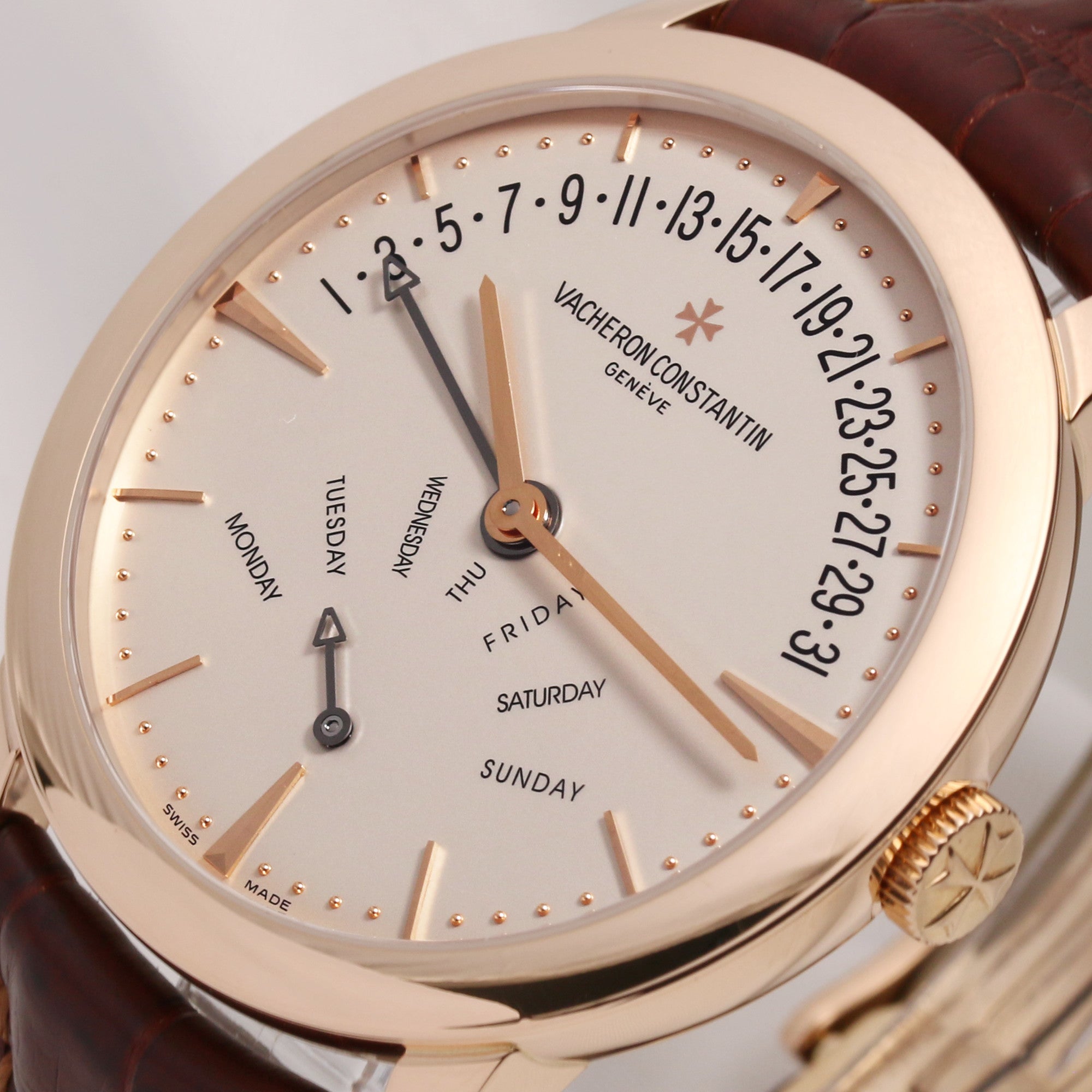 Vacheron Constantin Patrimony 86020 00R 18k Rose Gold Second Hand Watch Collectors 4