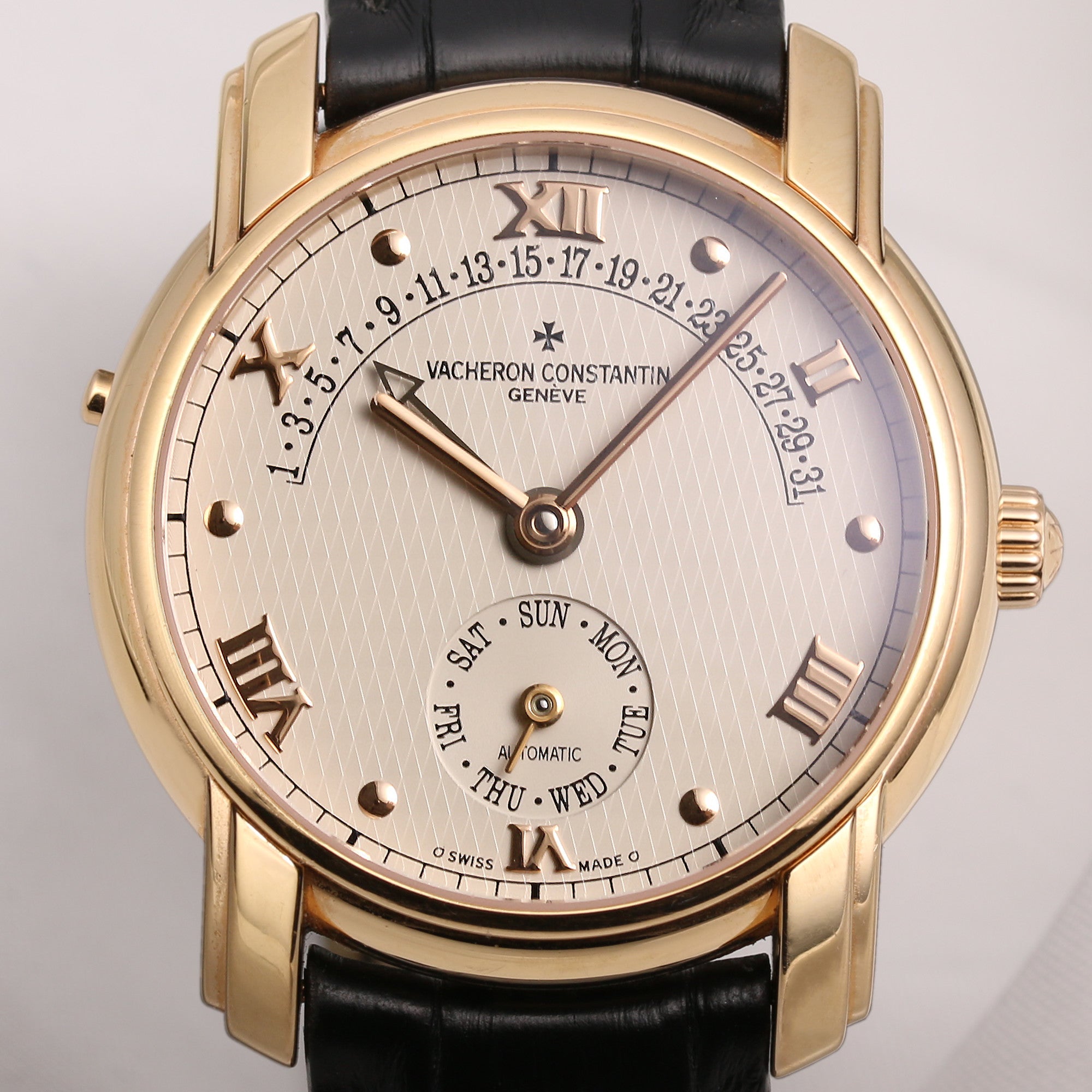 Vacheron Constantin Patrimony Calendar Retrograde 47245 18k Yellow Gold Second Hand Watch Collectors 2
