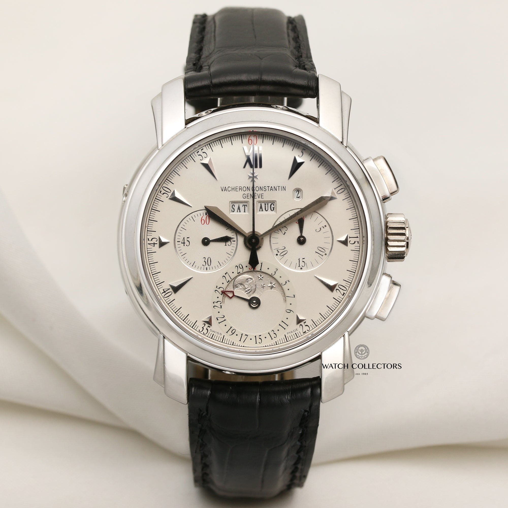 Vacheron Constantin Perpetual Calendar Platinum Second Hand Watch Collectors 1