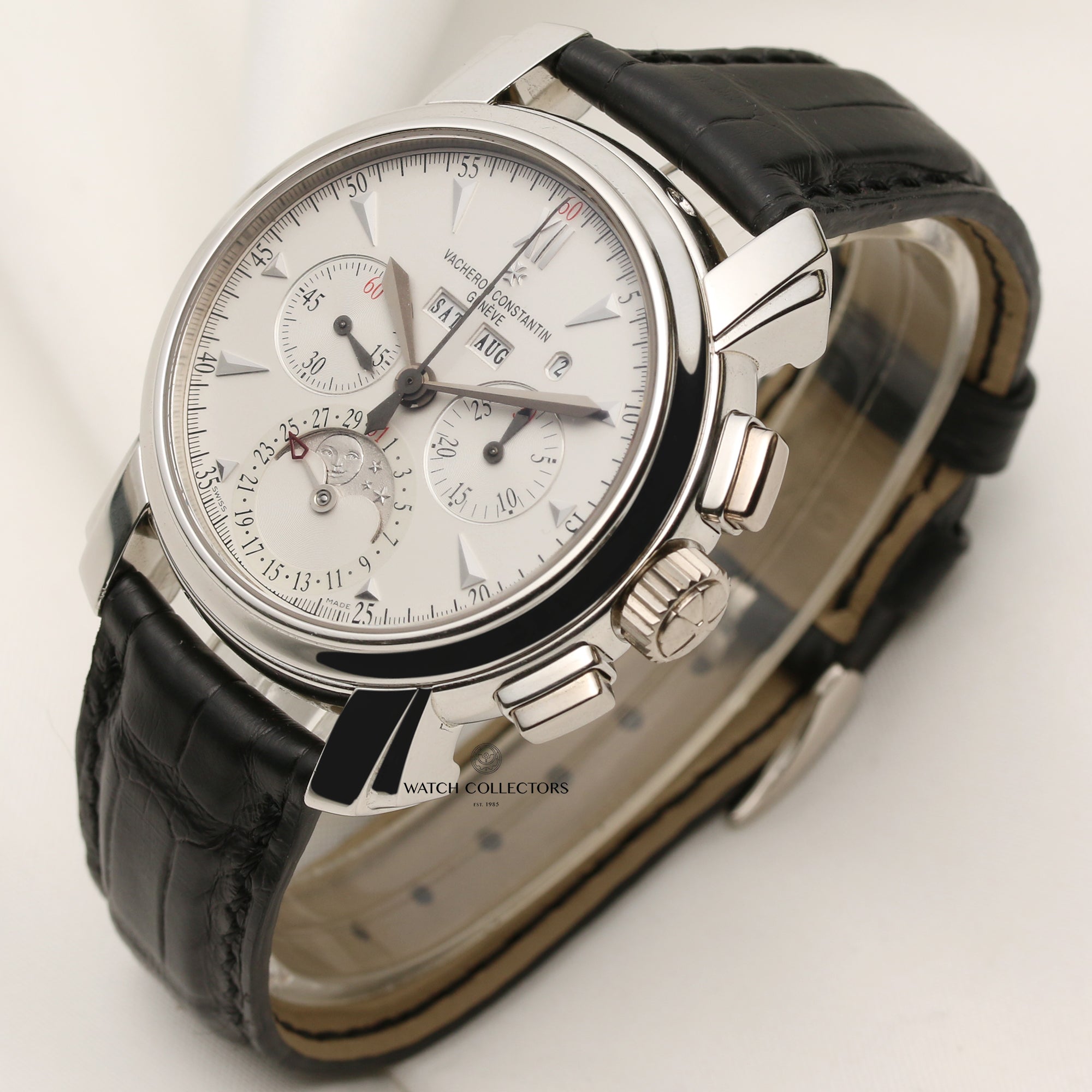 Vacheron Constantin Perpetual Calendar Platinum Second Hand Watch Collectors 3