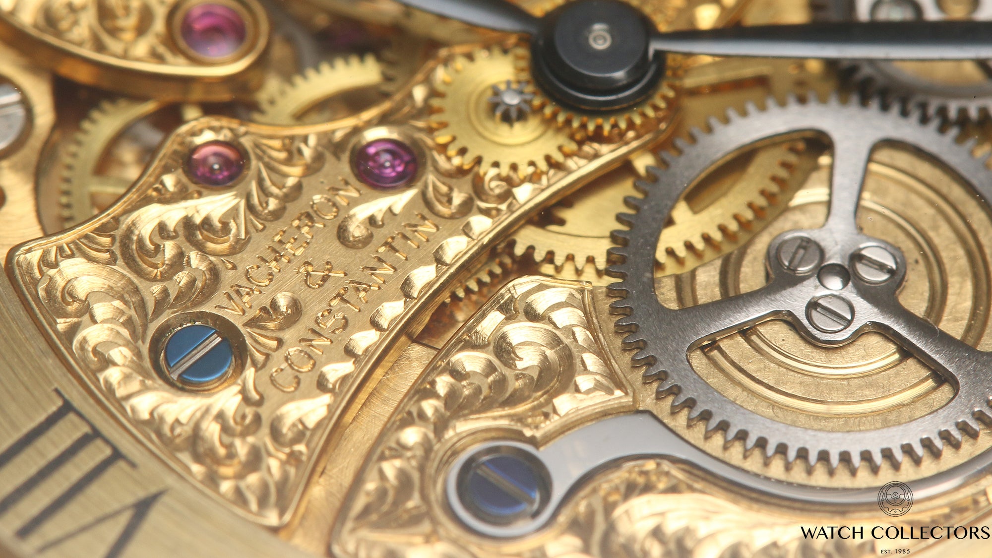 Vacheron Skeleton Dial 18K Yellow Gold Second Hand Watch Collectors 5