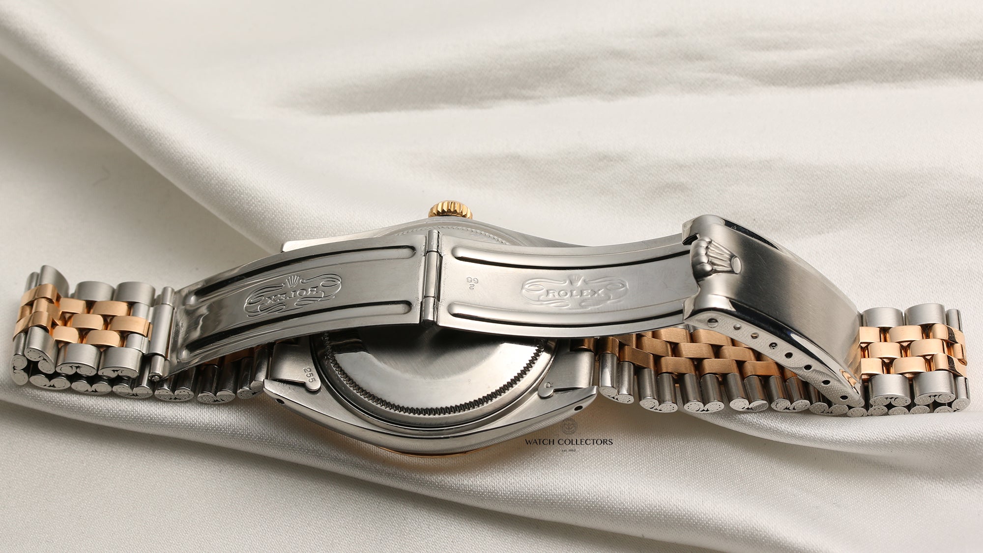 Vintage Rolex DateJust Steel & Rose Gold Second Hand Watch Collectors 7