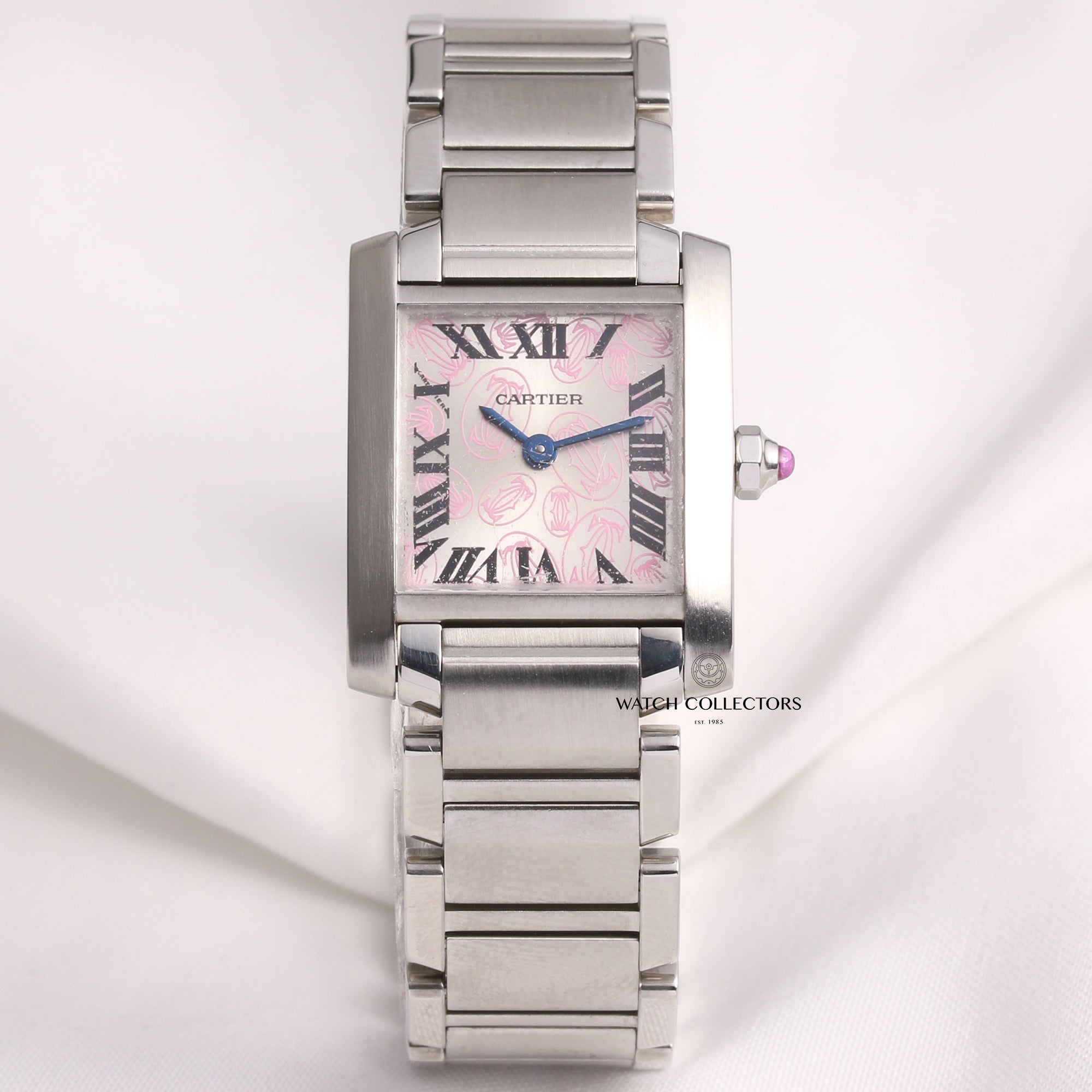 cartier_lady_tank_francaise_stainless_steel_second_hand_watch_collectors_1