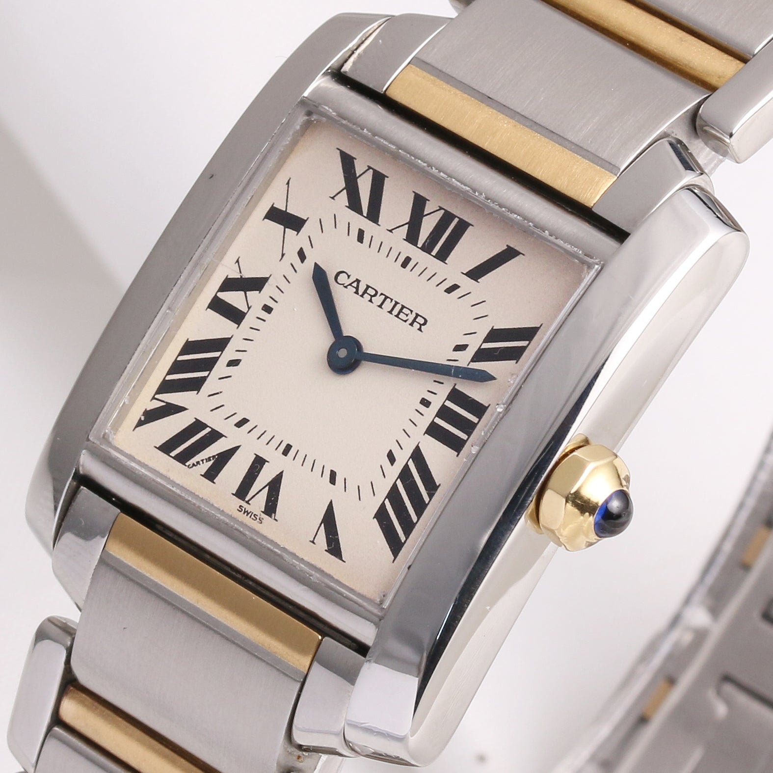 cartier_midsize_tank_francaise_steel_gold_second_hand_watch_collectors_4