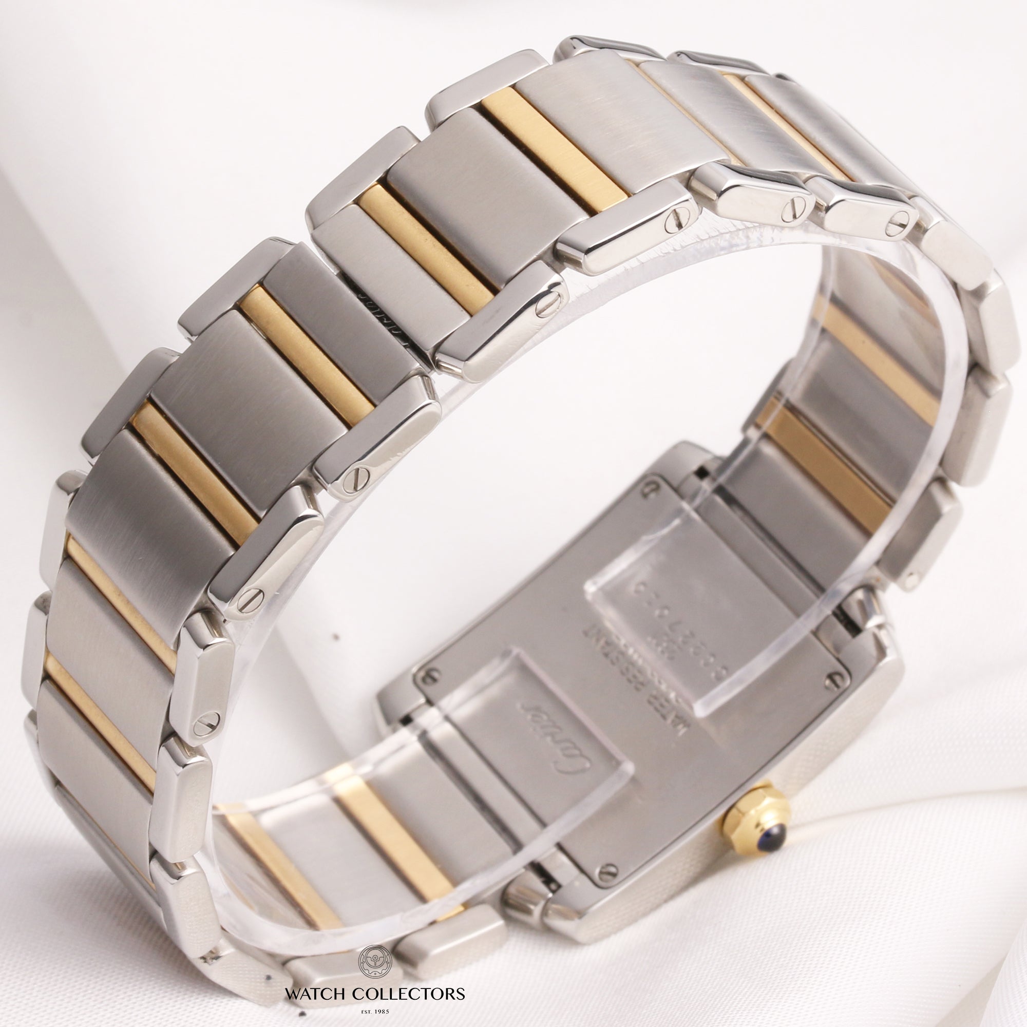 cartier_midsize_tank_francaise_steel_gold_second_hand_watch_collectors_5
