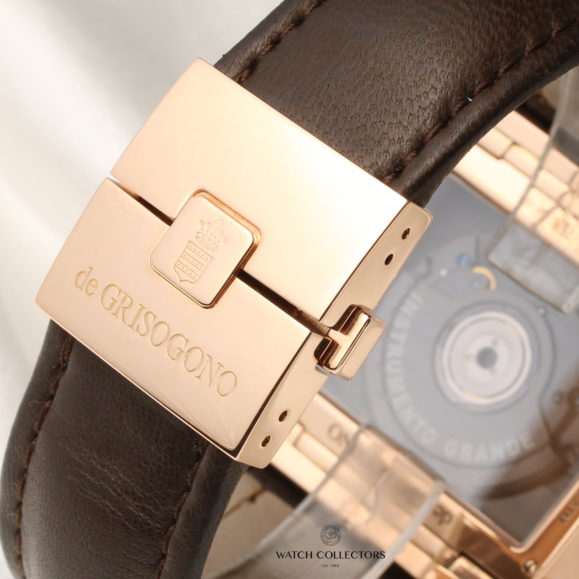 de Grisogono Instrumento Grande 18K Rose Gold Second Hand Watch Collectors 10