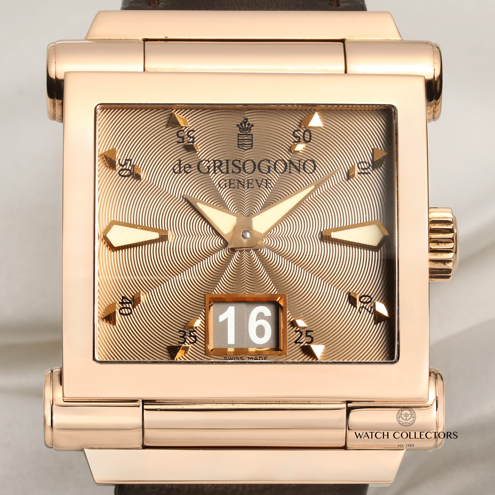 de Grisogono Instrumento Grande 18K Rose Gold Second Hand Watch Collectors 2