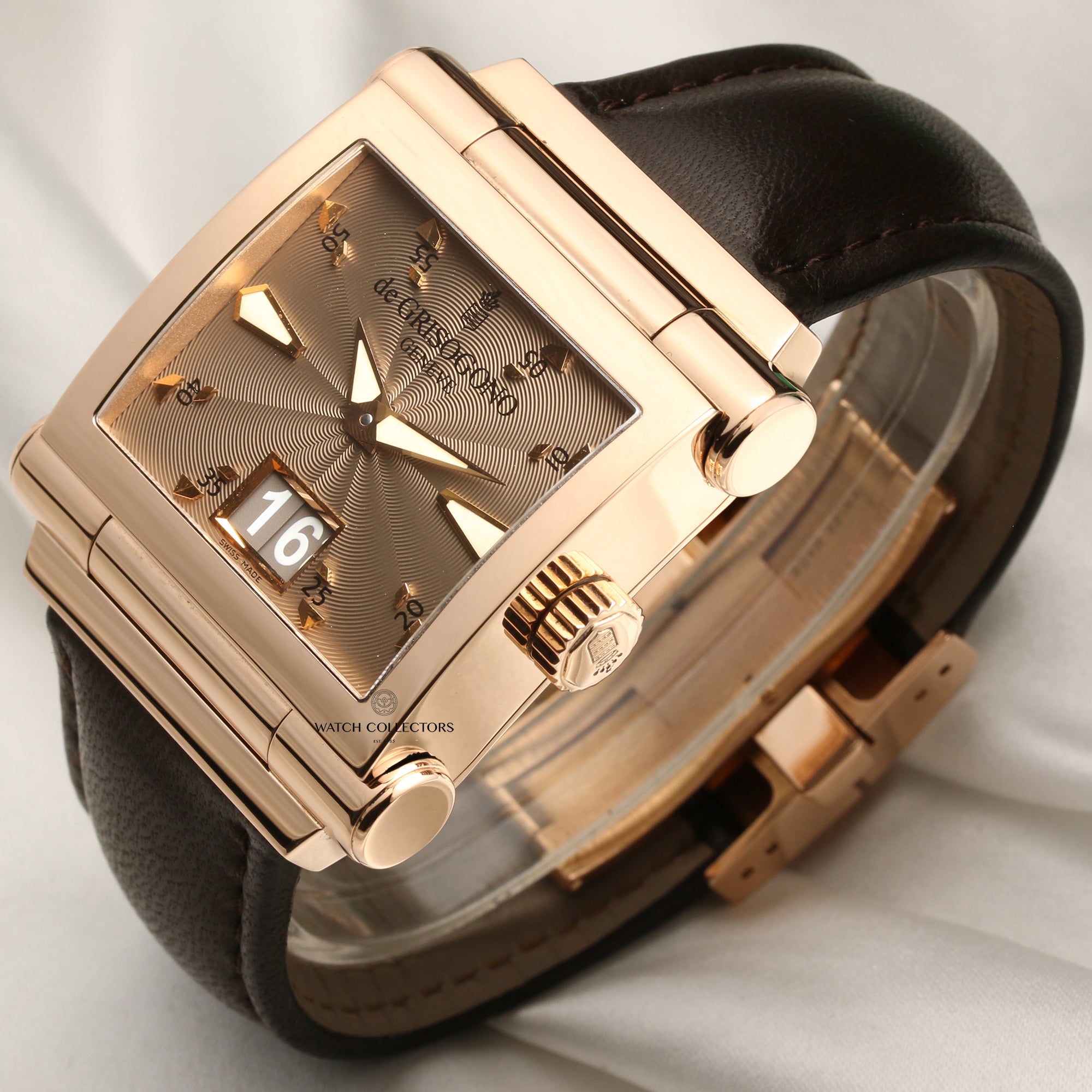 de Grisogono Instrumento Grande 18K Rose Gold Second Hand Watch Collectors 3