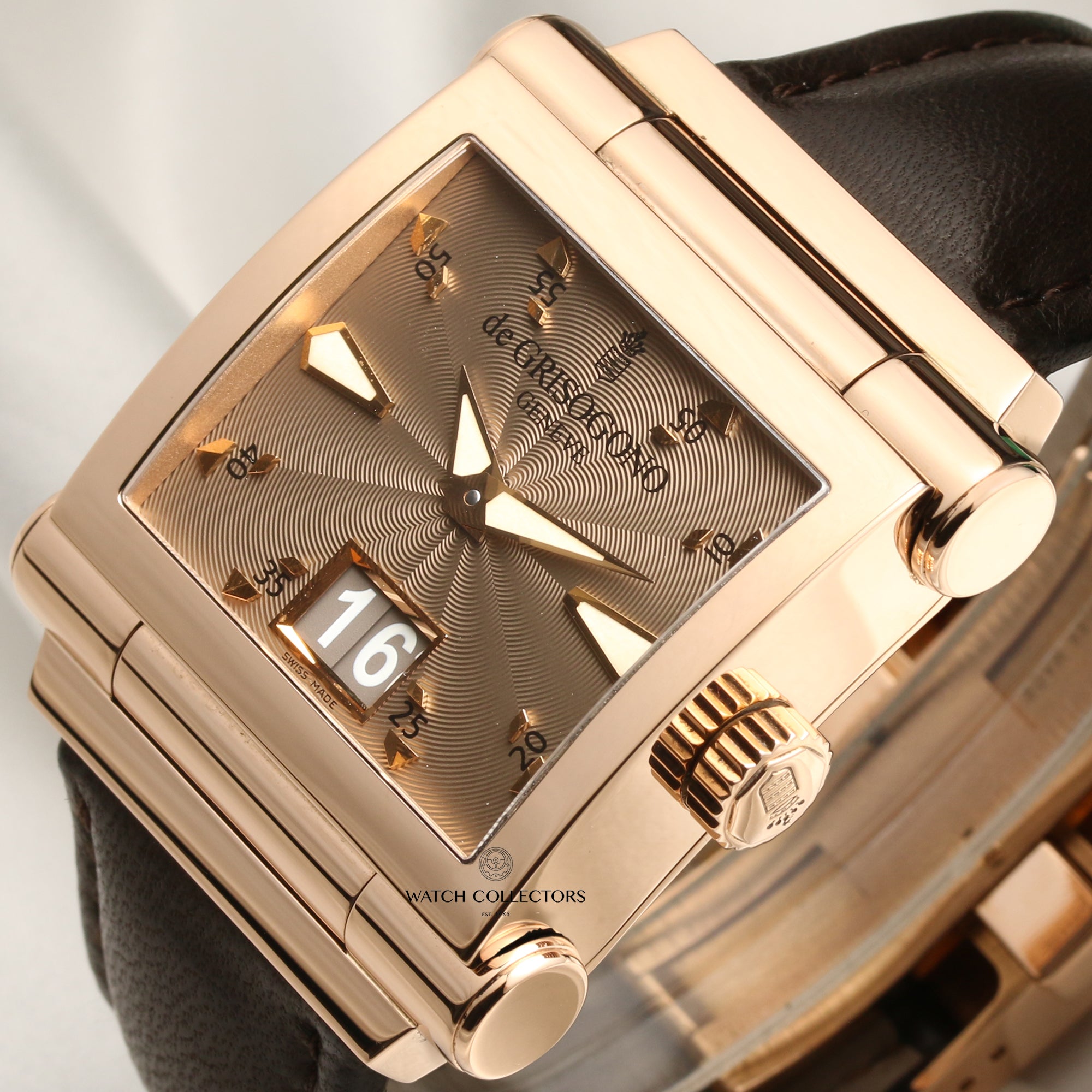 de Grisogono Instrumento Grande 18K Rose Gold Second Hand Watch Collectors 4