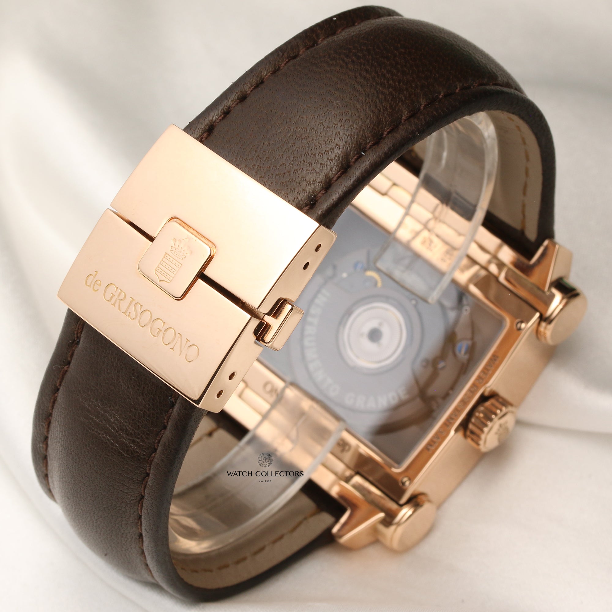 de Grisogono Instrumento Grande 18K Rose Gold Second Hand Watch Collectors 7