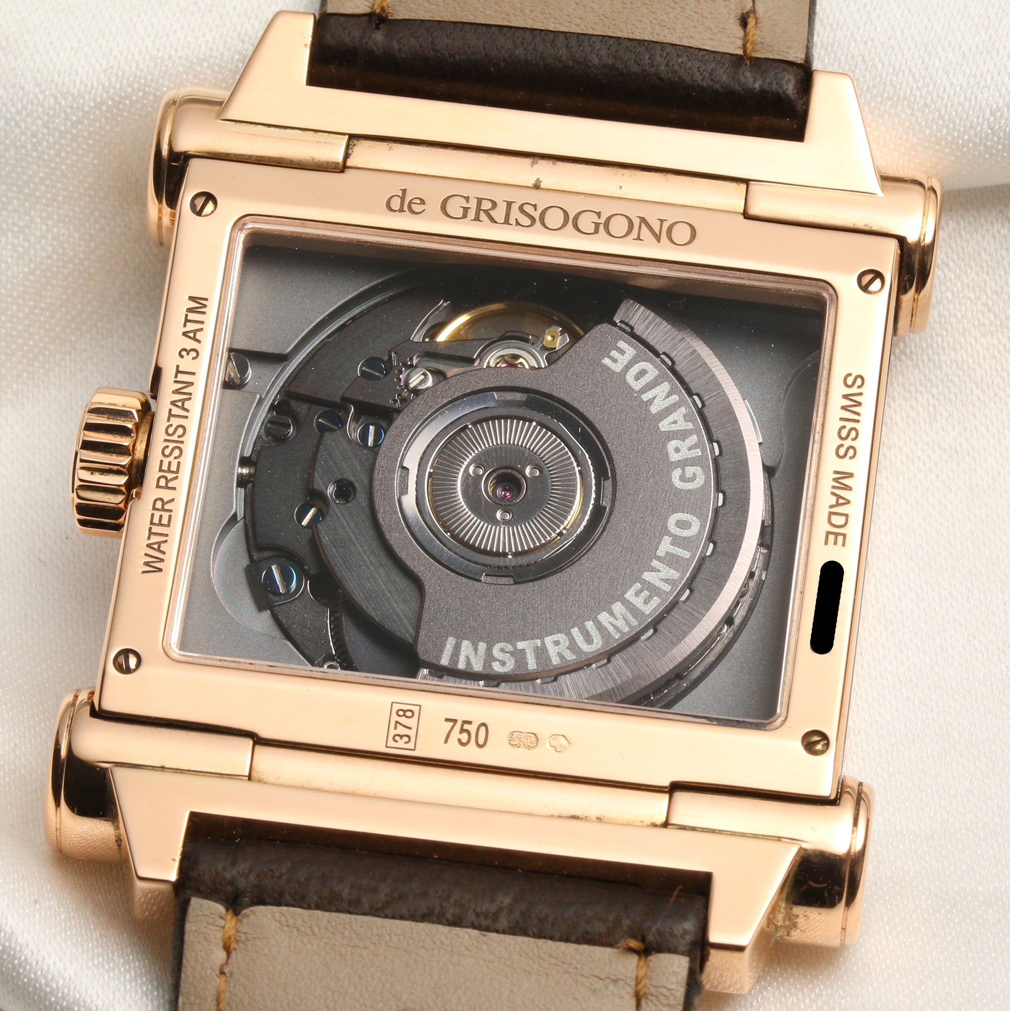 de Grisogono Instrumento Grande 18K Rose Gold Second Hand Watch Collectors 8