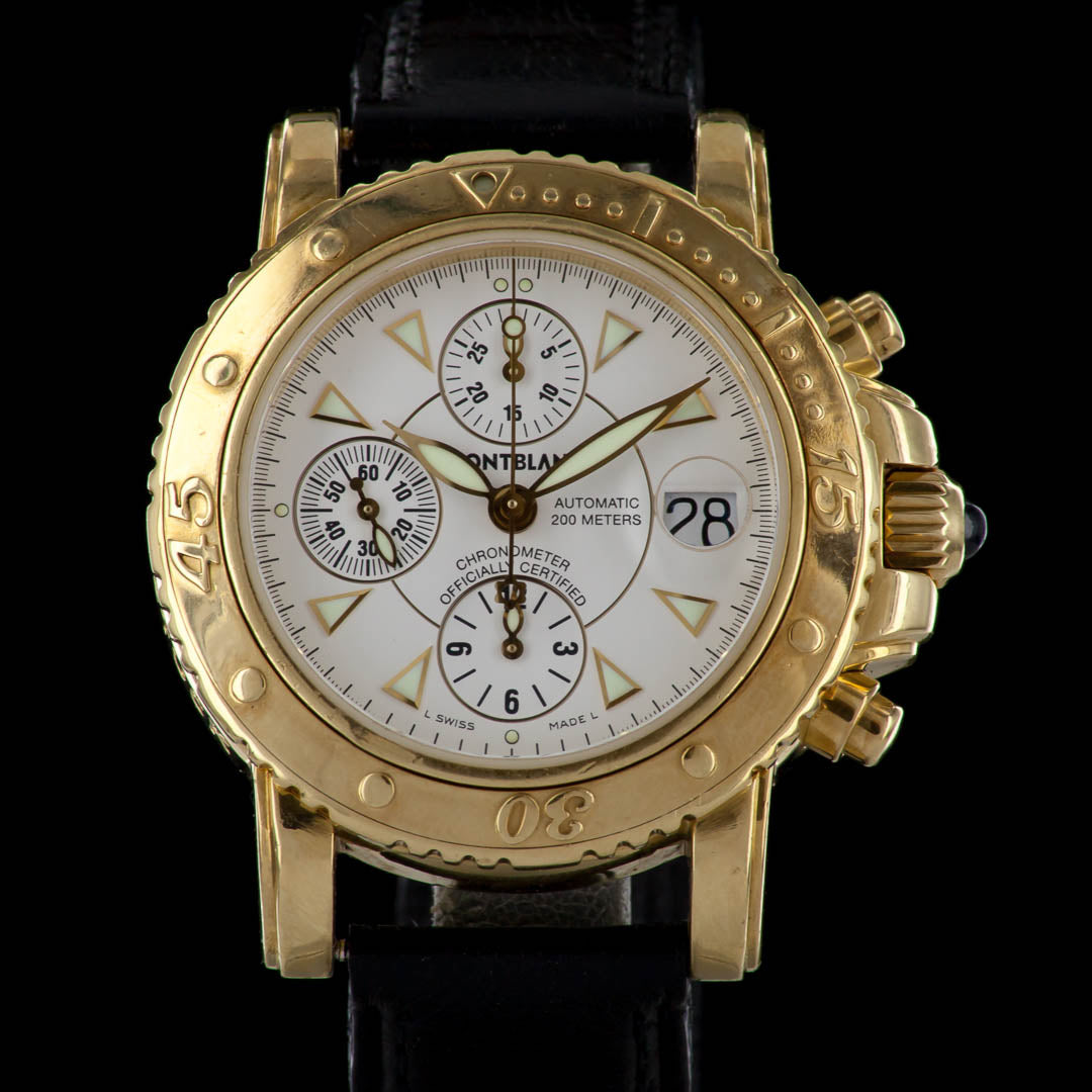 Montblanc Meisterstuck Chronograph 7053 18K Yellow Gold