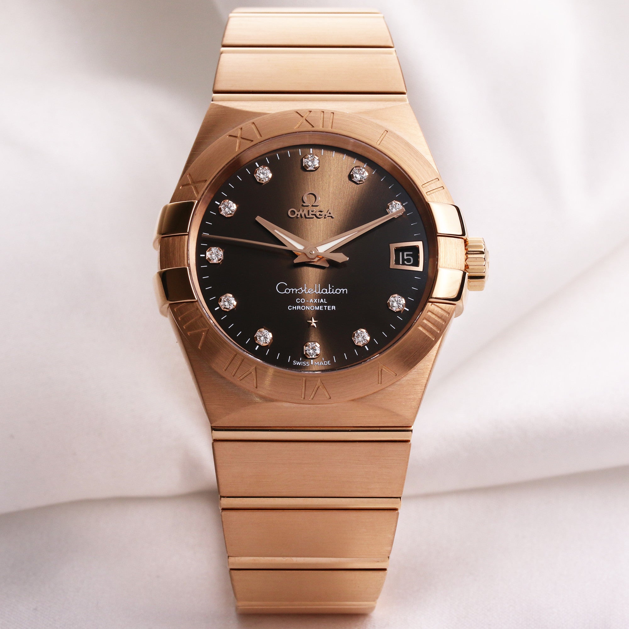 omega_constellation_co-axial_diamond_18k_rose_gold_second_hand_watch_collectors_1