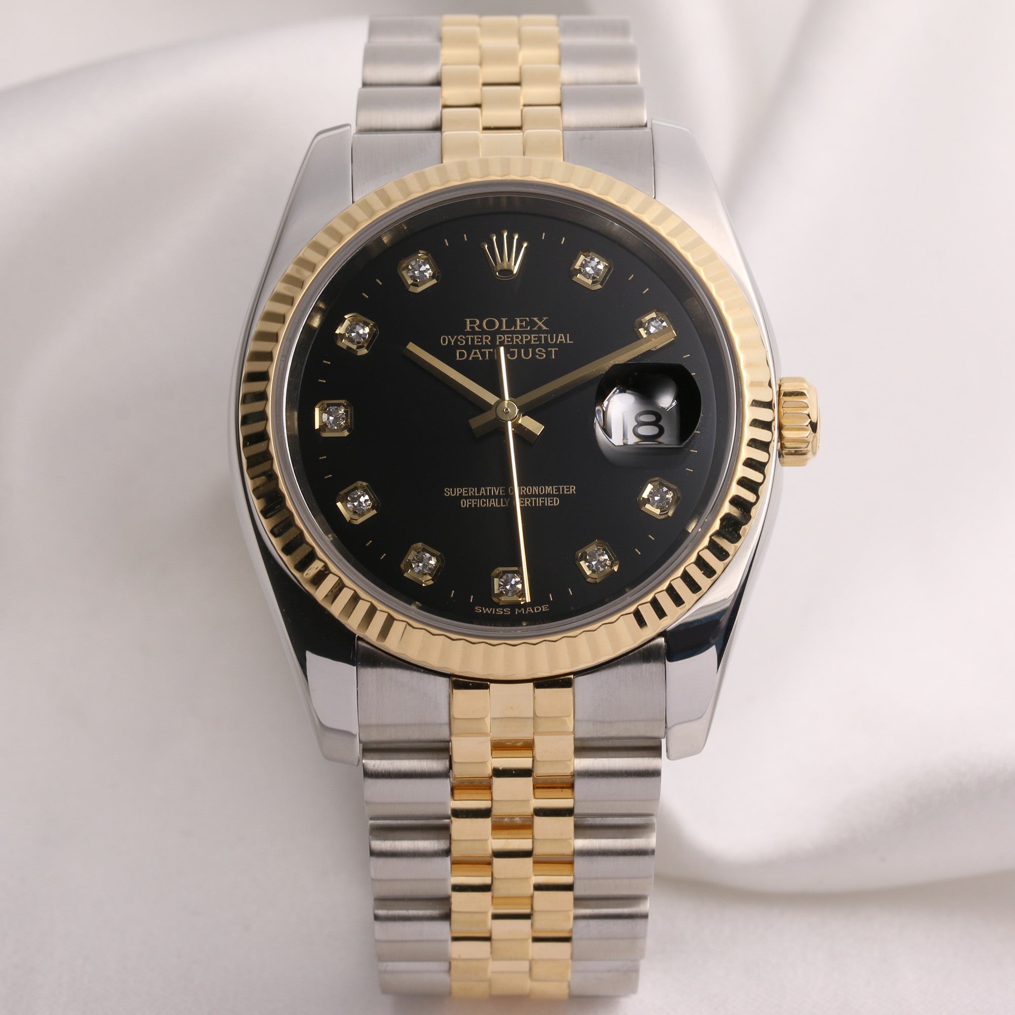 rolex_datejust_116233_steel_gold_black_diamond_dial_second_hand_watch_collectors_1
