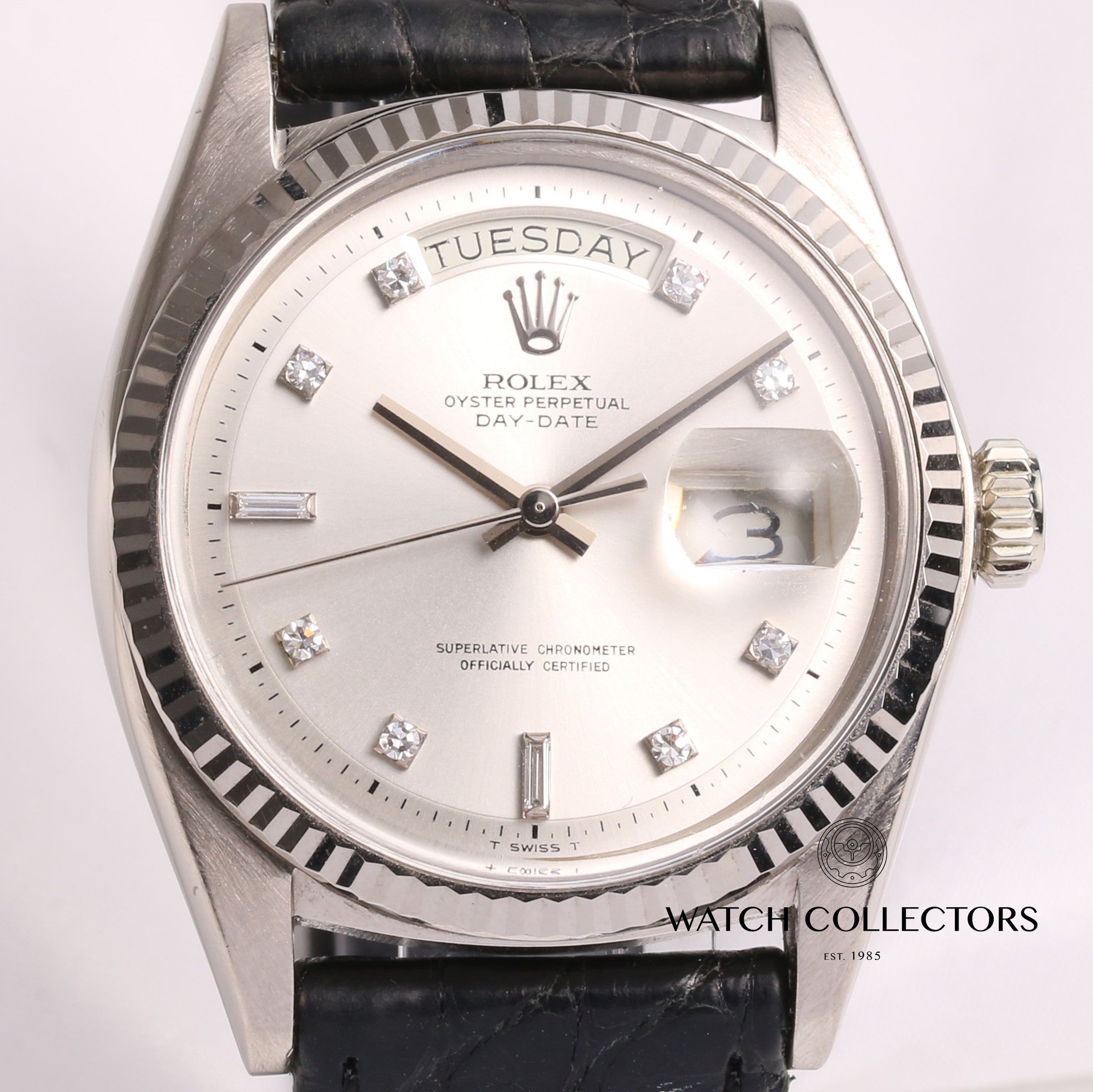 rolex_day-date_1803_18k_white_gold_silver_diamond_dial_second_hand_watch_collectors_2