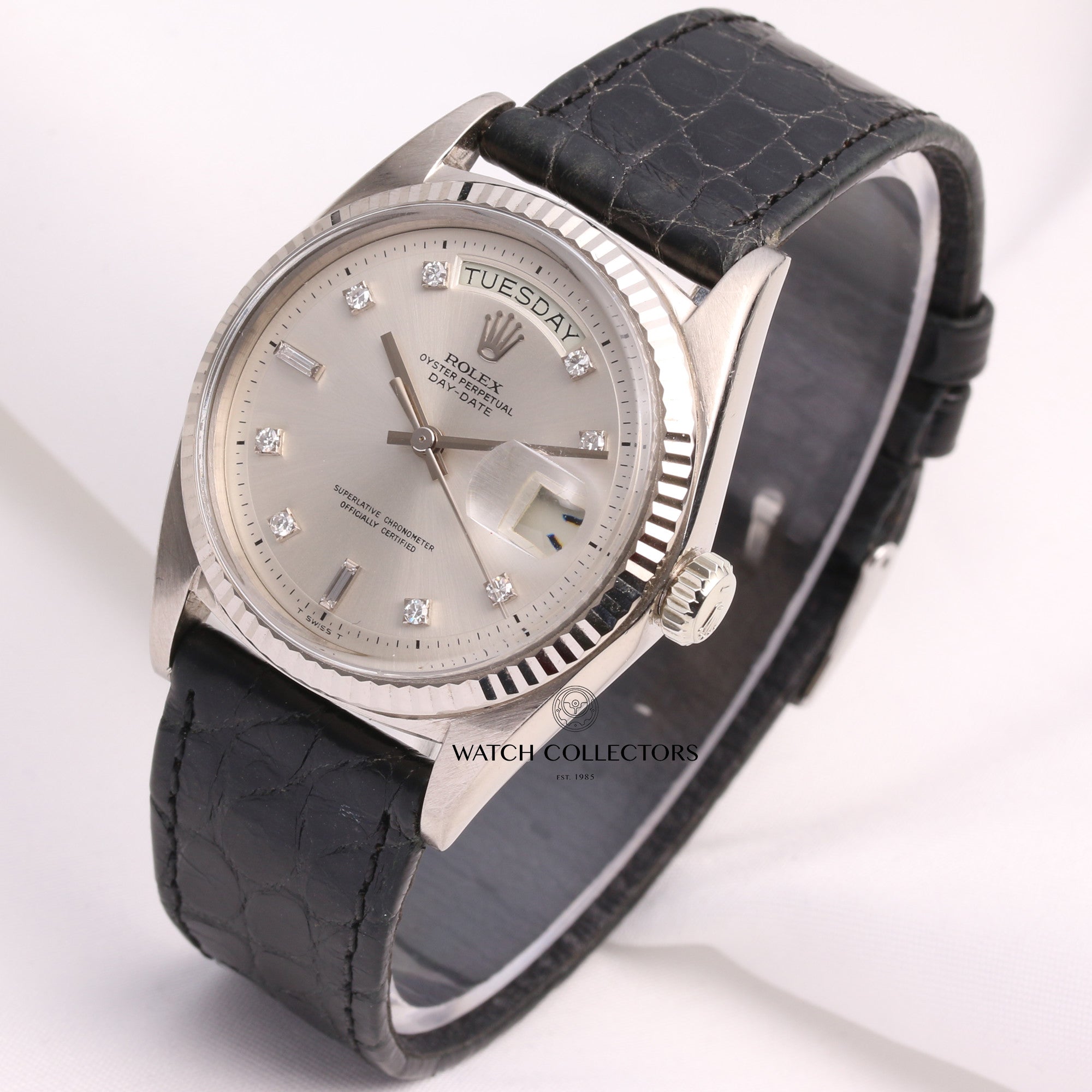 rolex_day-date_1803_18k_white_gold_silver_diamond_dial_second_hand_watch_collectors_3