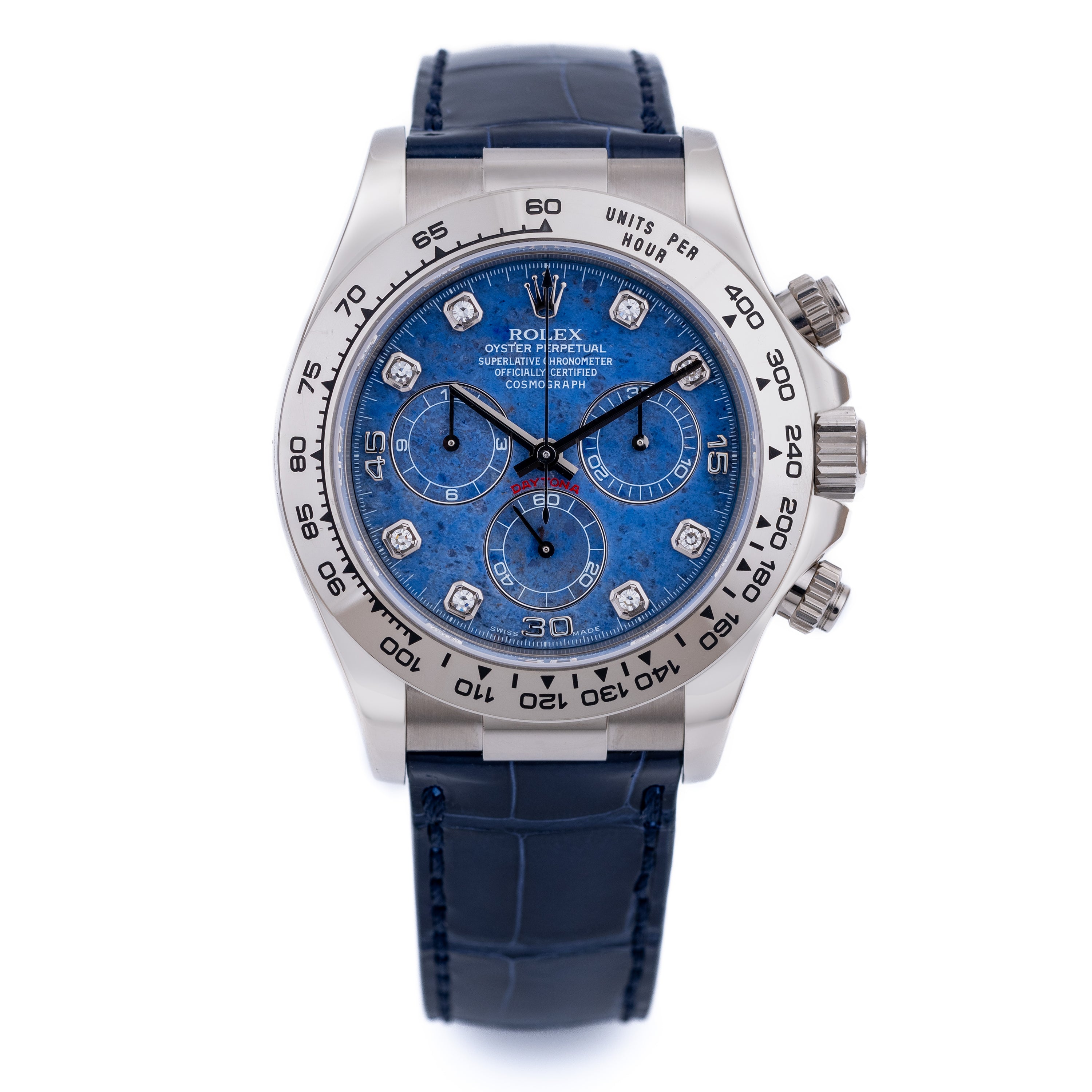 Rare Rolex Daytona | REF. 116519 | Sodalite Diamond Dial | 18K White Gold