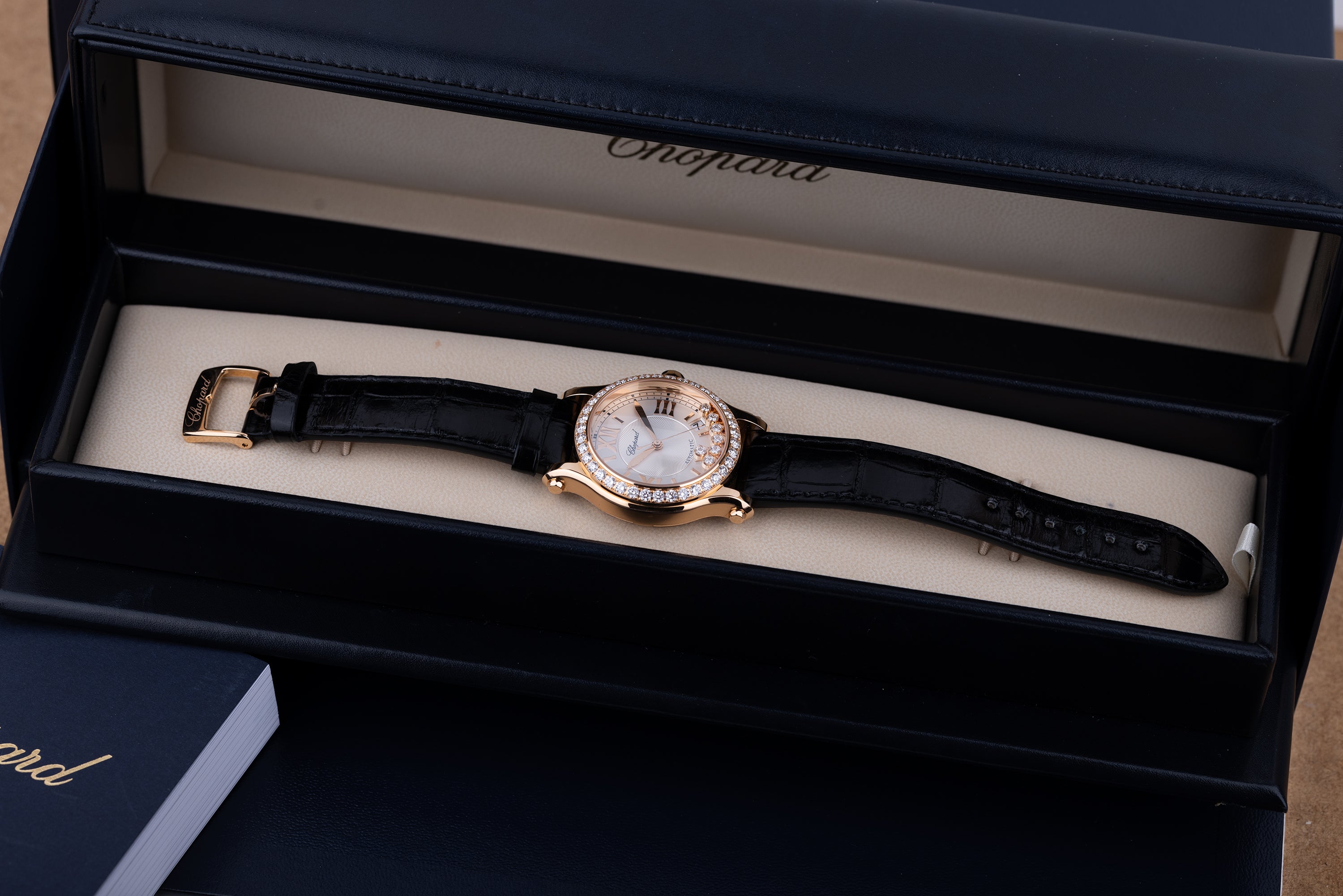 Unworn Chopard Happy Sport REF. 274808 5003 Box Papers 18k