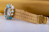 Rare Chopard Ladies Wristwatch | Opal & Diamond Bezel | Mother of Pearl Dial | 18k Yellow Gold | Circa 1970s