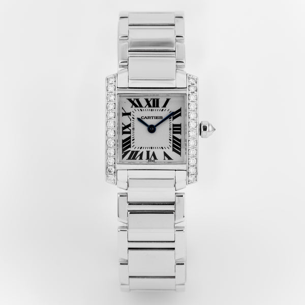 Cartier Tank Francaise | REF. 2365 | 18k White Gold | Diamond Bezel | 20mm