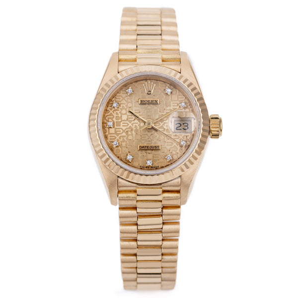 Rolex Lady DateJust | REF. 69178 | Gold Jubilee Diamond Dial | 18k Yellow Gold