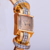 Vintage Longines Watch Circa 1950's | Diamond Shoulders | 18k Yellow Gold | 15mm Wide