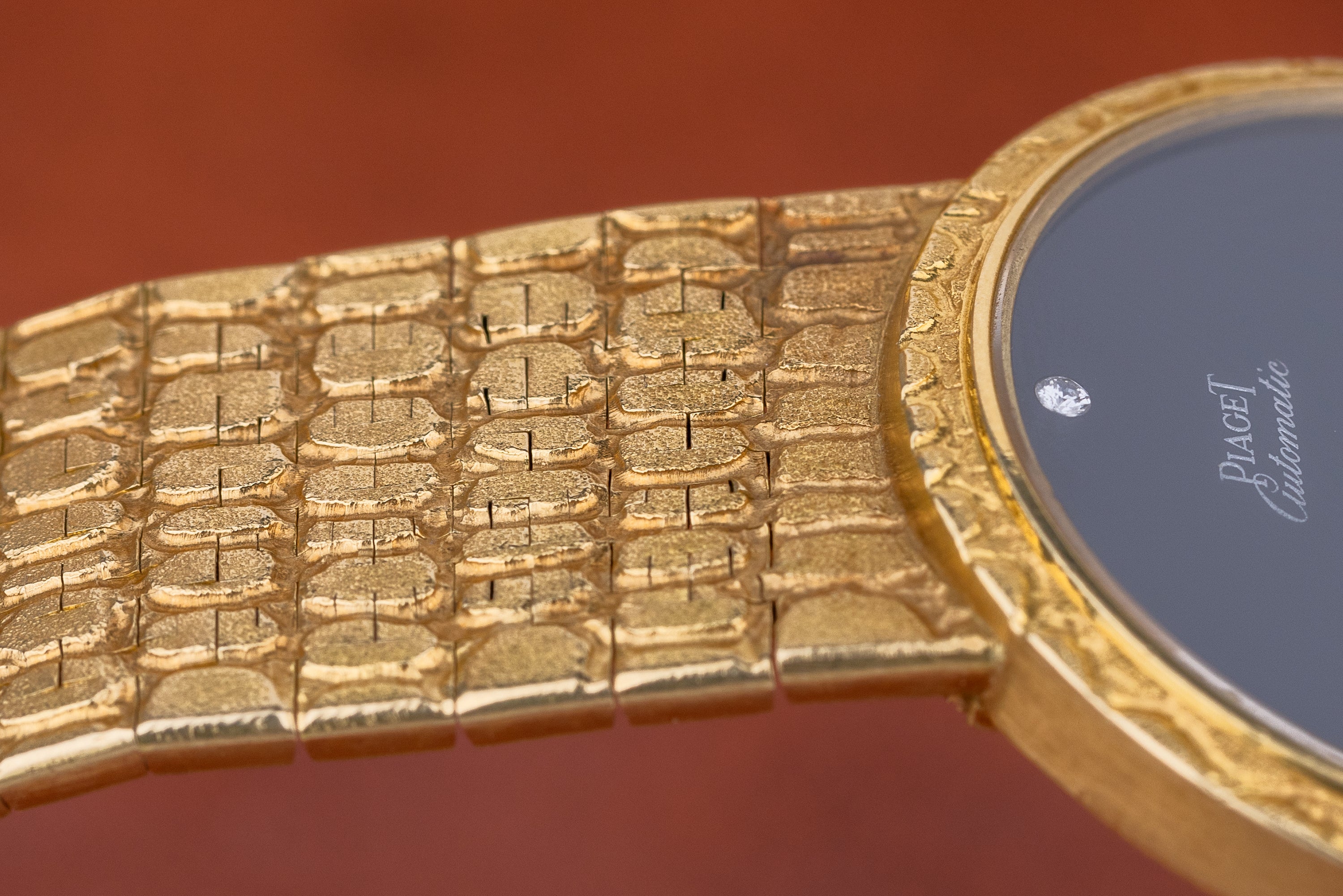 Vintage Piaget | Onyx Dial & Diamond Dial | Automatic | 18k Yellow Gold | Circa 1980's | 34mm