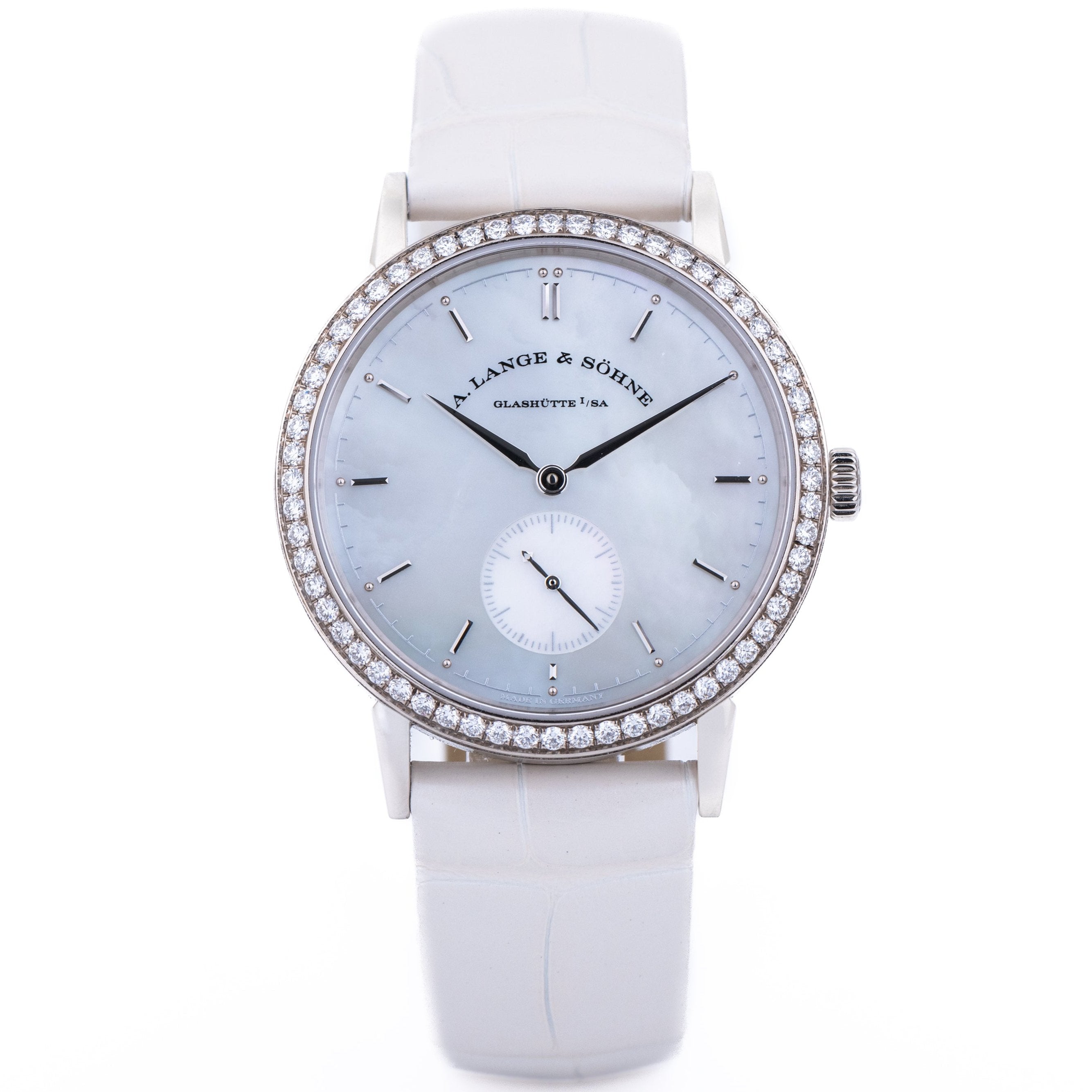 A. Lange & Söhne Saxonia | REF. 878.029 | 18k White Gold | Mother of Pearl Dial | 2020 | Box & Papers