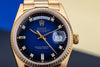 Rolex Day-Date | REF. 18238 | Blue Degrade Diamond Dial | Box & Papers | 18k Yellow Gold