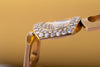 Boucheron Vintage Lady's Wristwatch | Circa 1970s | Champagne Dial | Double Row Diamond Bezel | 18k Yellow Gold
