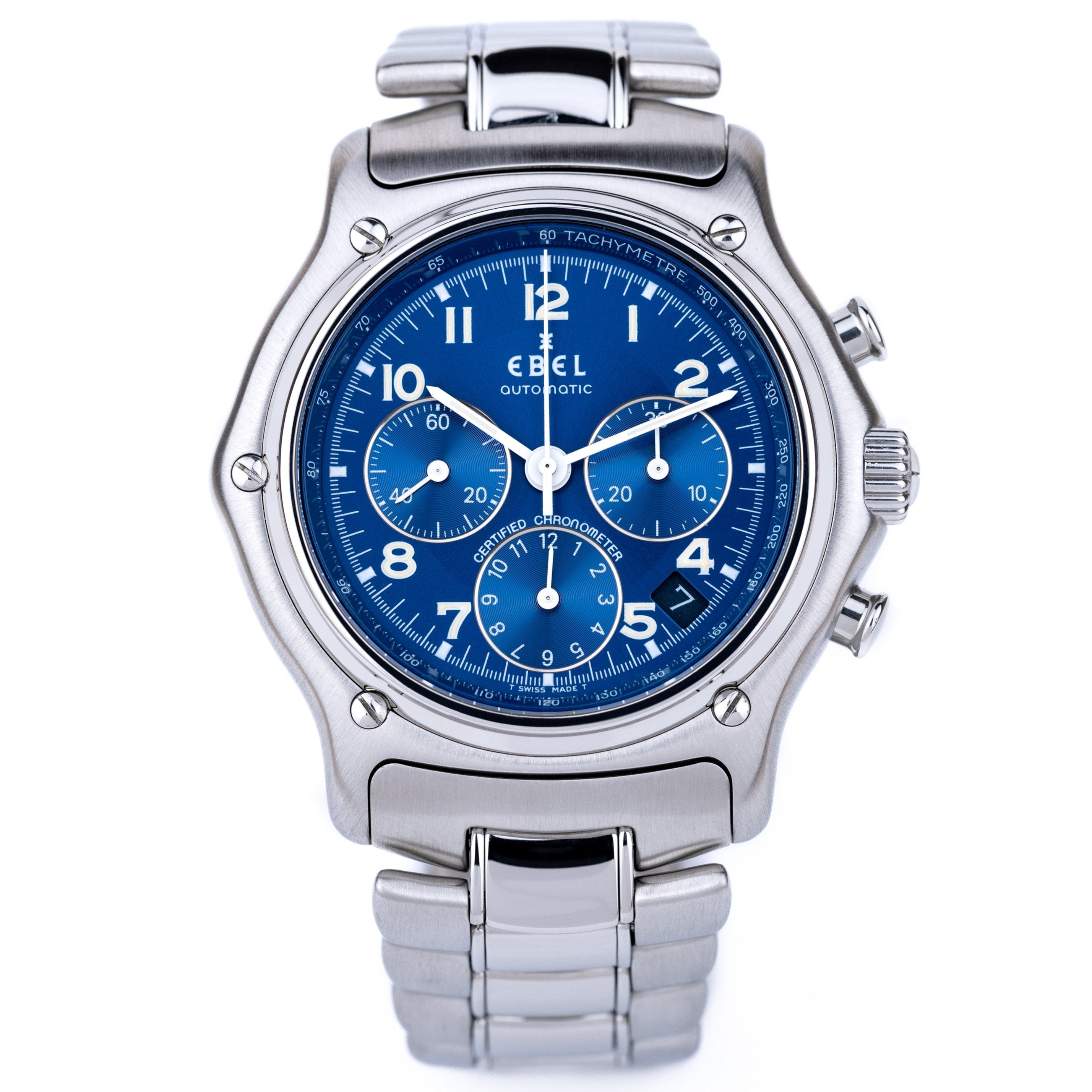 Ebel Le Modular Chronograph | REF.  E 9137240 | Blue Dial | Stainless Steel