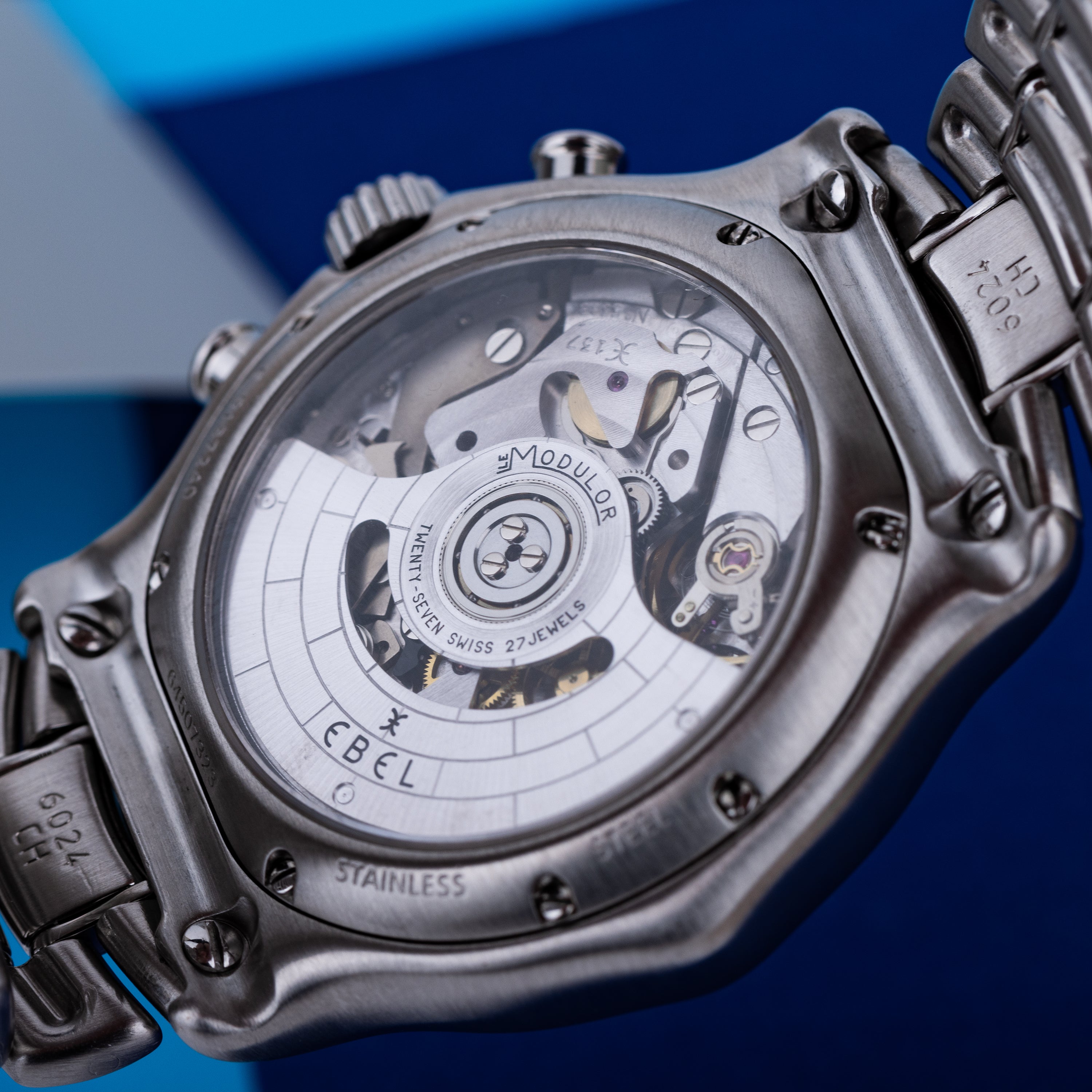 Ebel Le Modular Chronograph | REF.  E 9137240 | Blue Dial | Stainless Steel